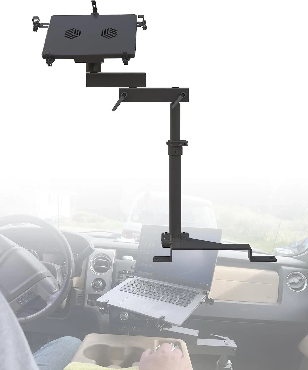 Truck Laptop Mount Fit for Ford F150, F350, F250, F550 up to 17"