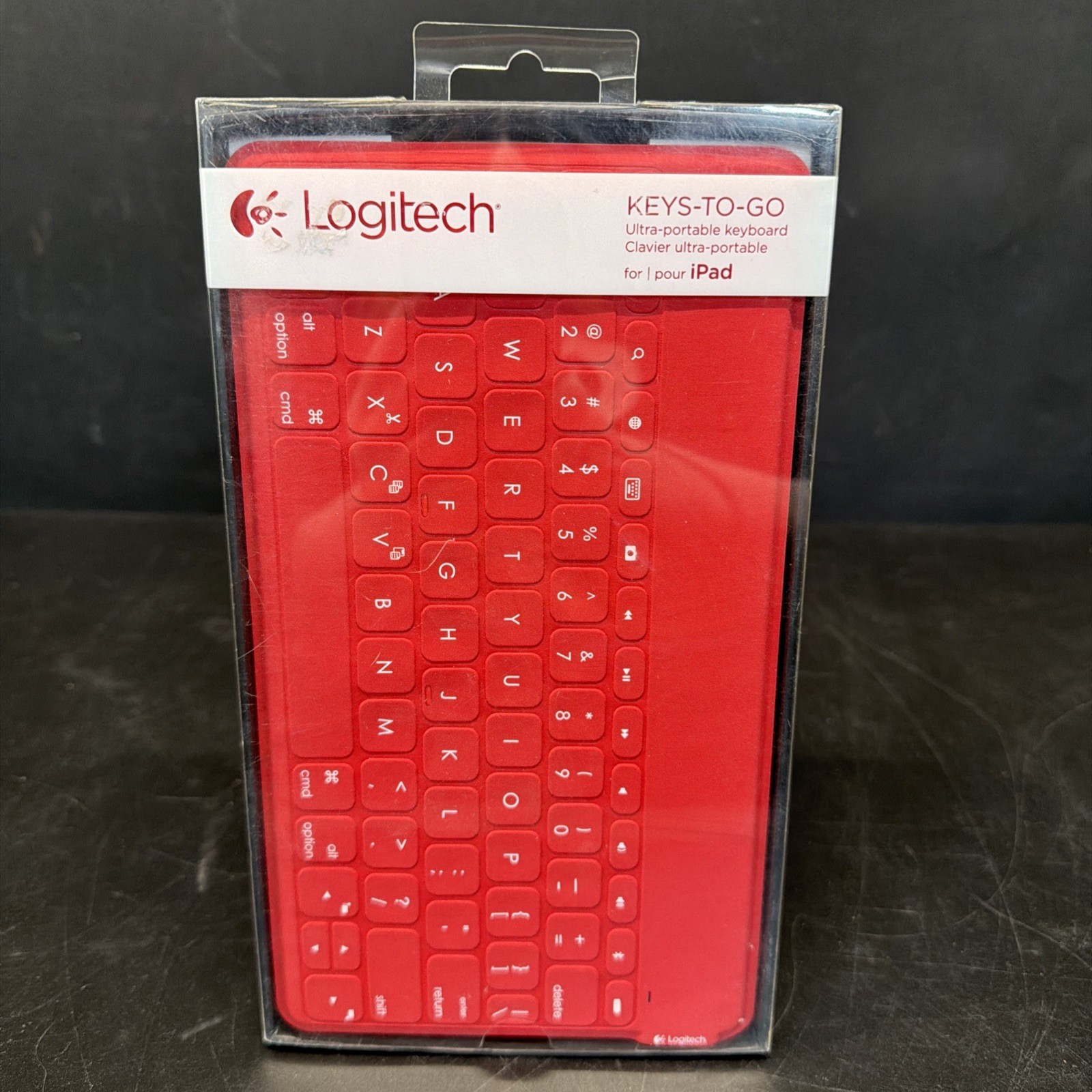 Logitech Keys To Go Ultra Thin Portable Red Keyboard