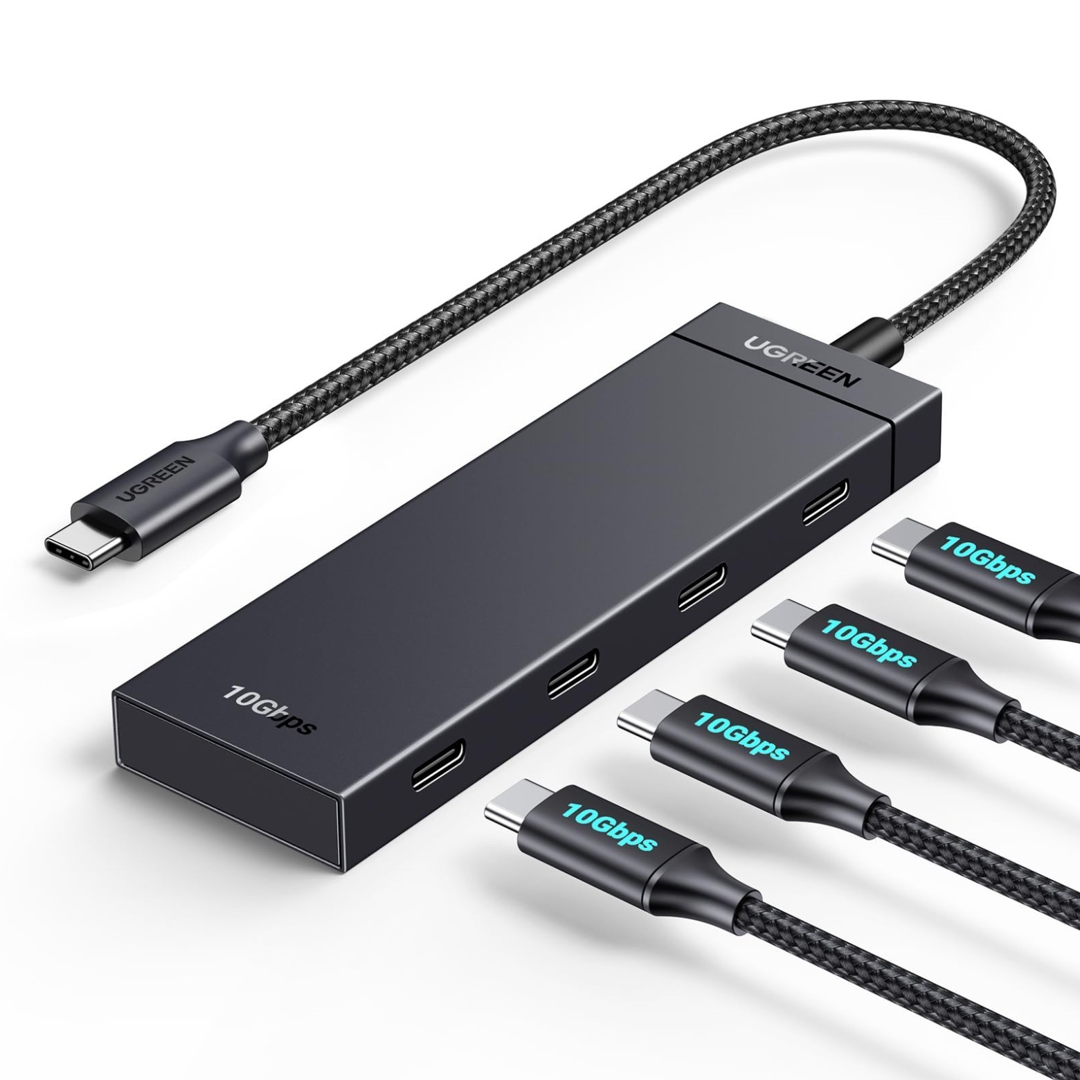 UGREEN USB C Hub 4 Ports, Multiple USB 3.2 Hub, 4x10Gbps Data Transfer