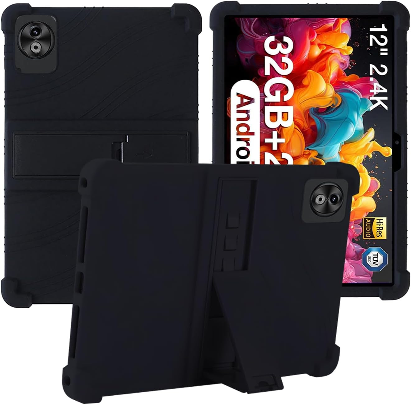 For DOOGEE T20 Ultra Tablet 12 Inch Tablet Case, Soft Silicone Adjustable Stand