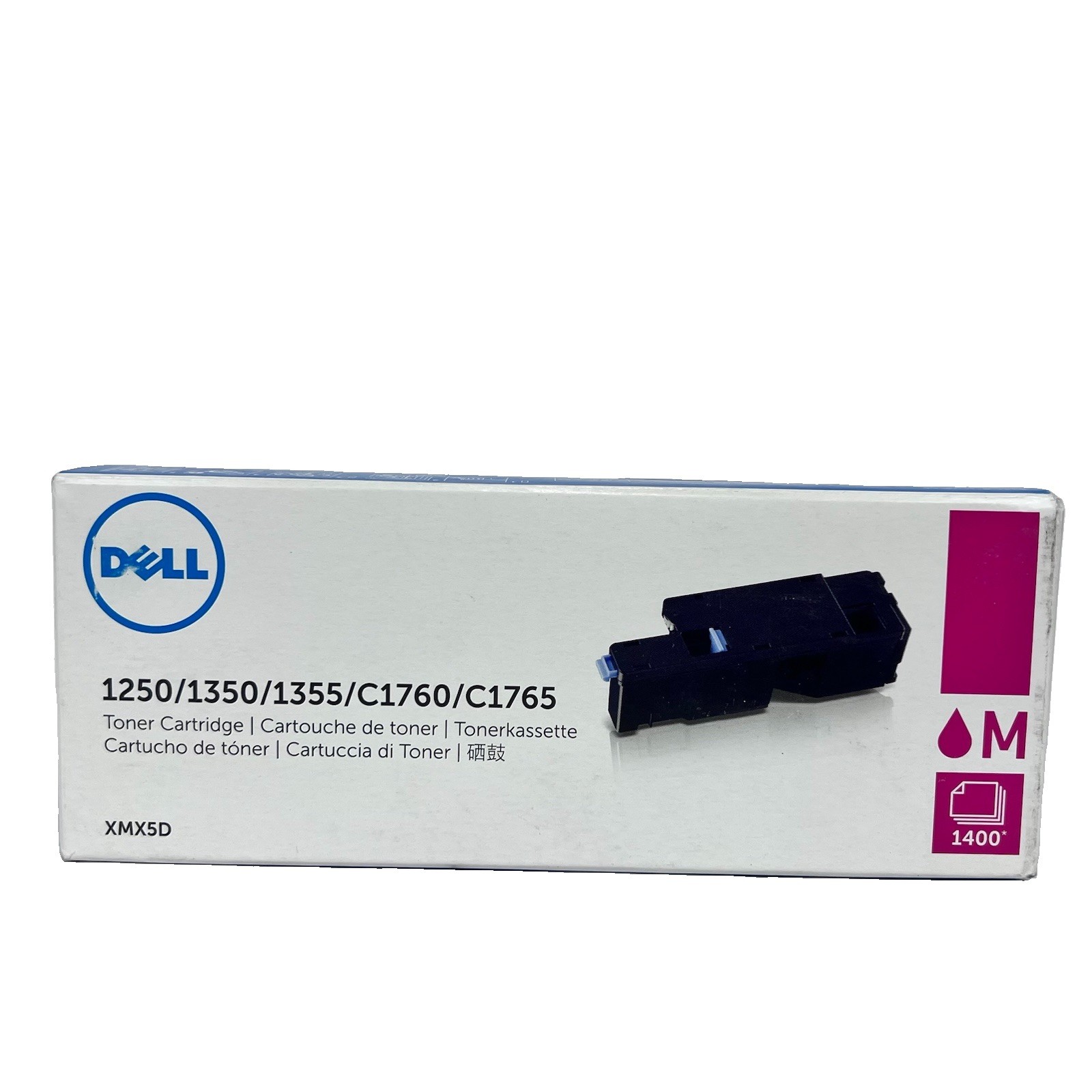 Genuine Dell XMX5D Magenta Toner Cartridge 1250 1350 1355 C1760 C1765 OEM New