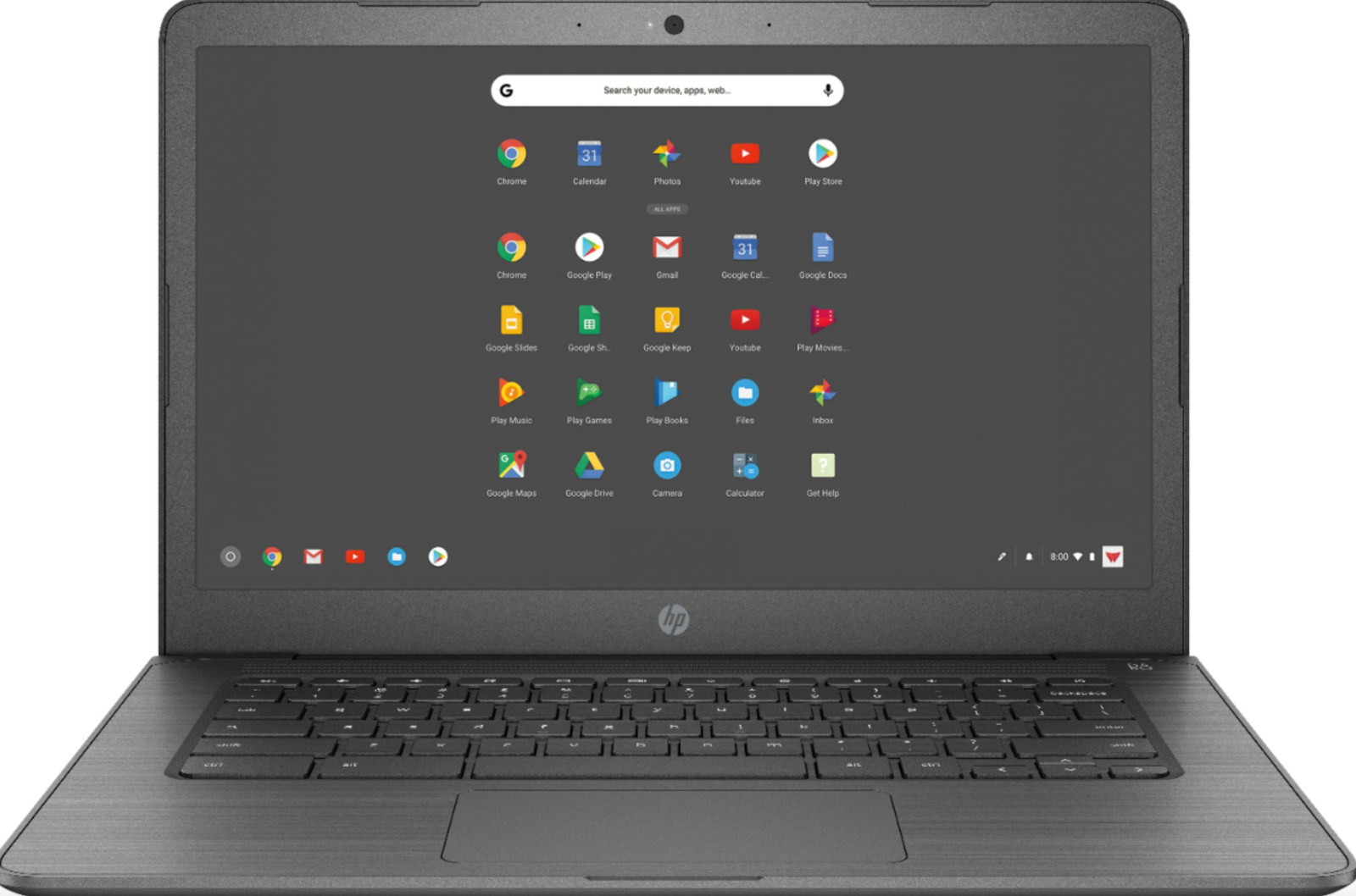 HP 14 G5 14" inch  Intel N3350 1.10GHz 4GB 16GB 3NU63UT Chromebook With Charger