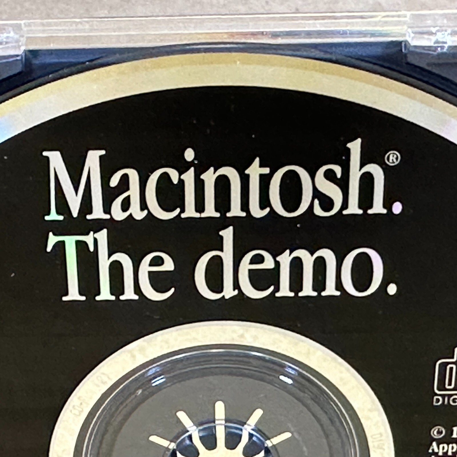 SELLER EXCLUSIVE Apple Macintosh v 1 "The demo" CD self-running dealer demo RARE
