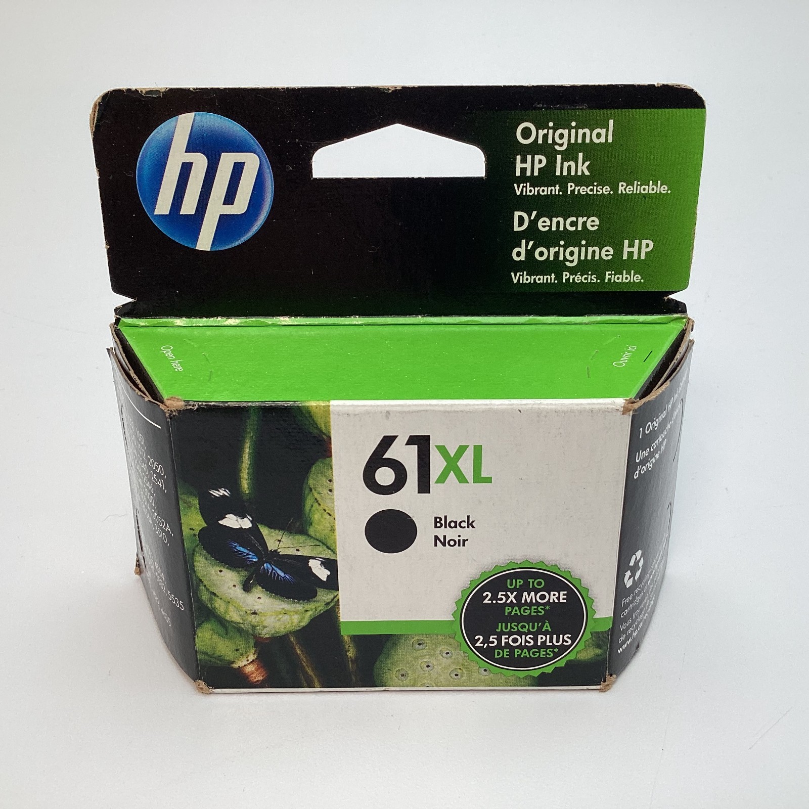 HP 61XL (CH563WN) Original High Yield Black Ink Cartridge - EXPIRED JUL 2023