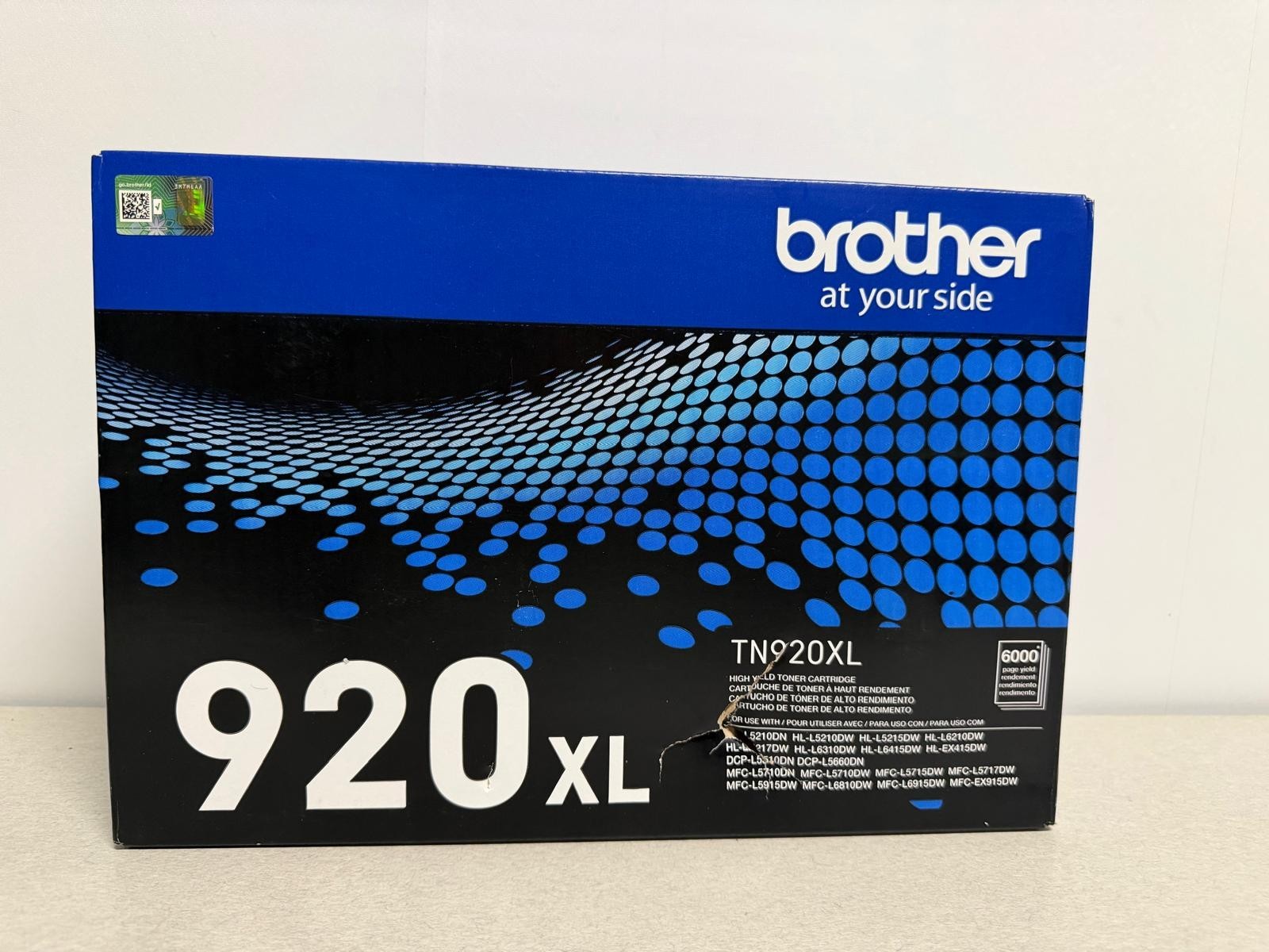 Genuine Brother TN920XL Black High Yield Toner Cartridge OEM 6,000 Pages NEW