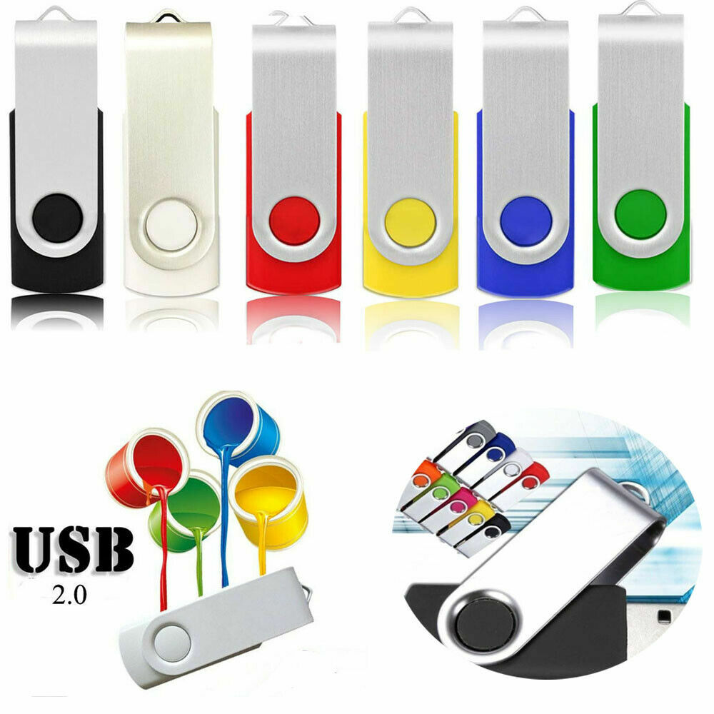 LOT √ ( 5/10/20 Pack ) Real Swivel USB Flash Drives Memory Stick Pen Jump U Disk