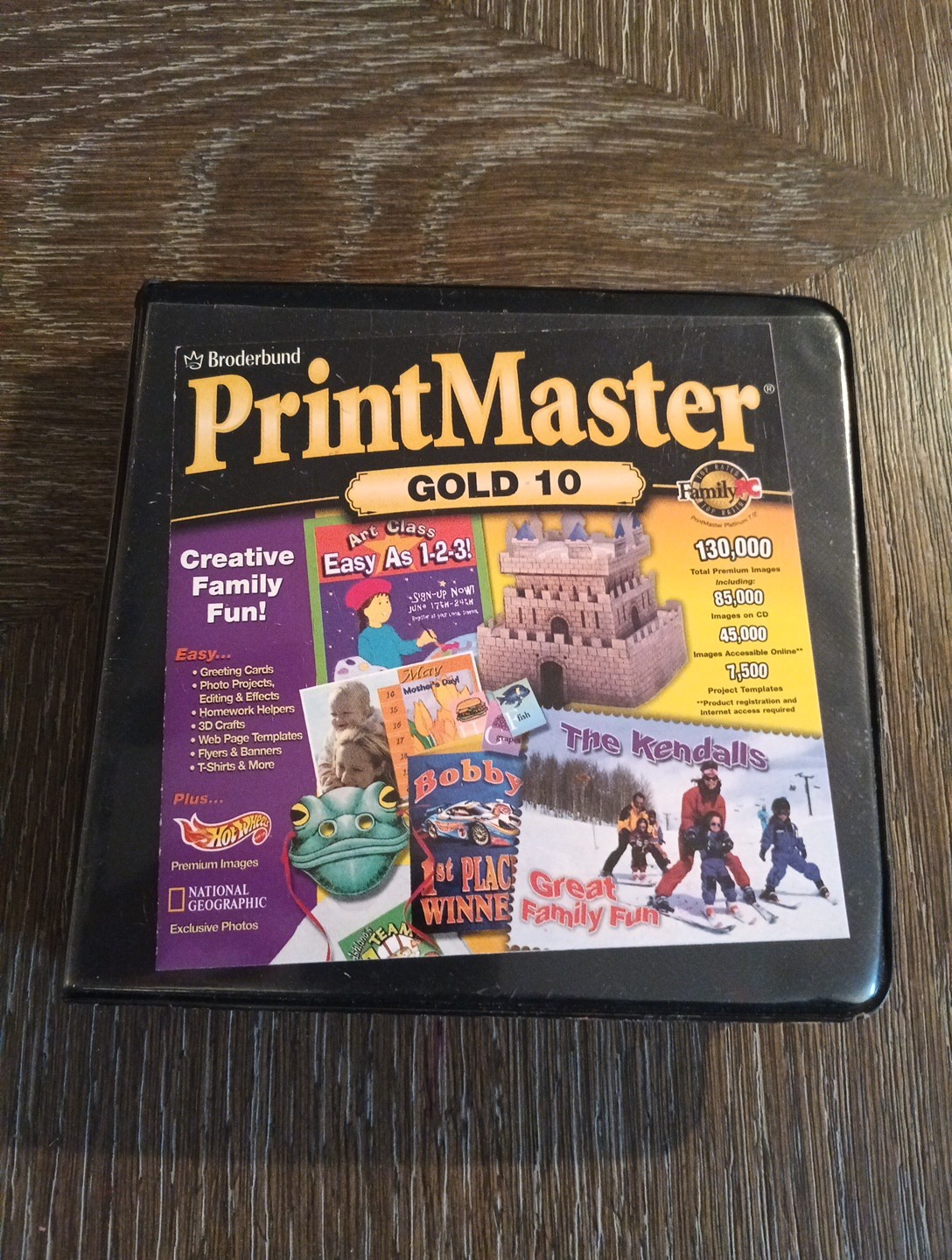 PrintMaster Gold 10 6 Good CDs Broderbund Software Windows 95 98 PC Desktop