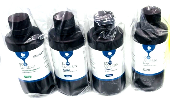 ANYCUBIC PLANT-BASED UV WAVELENGHT RESIN 0.5KG 500G  Bundle of 4