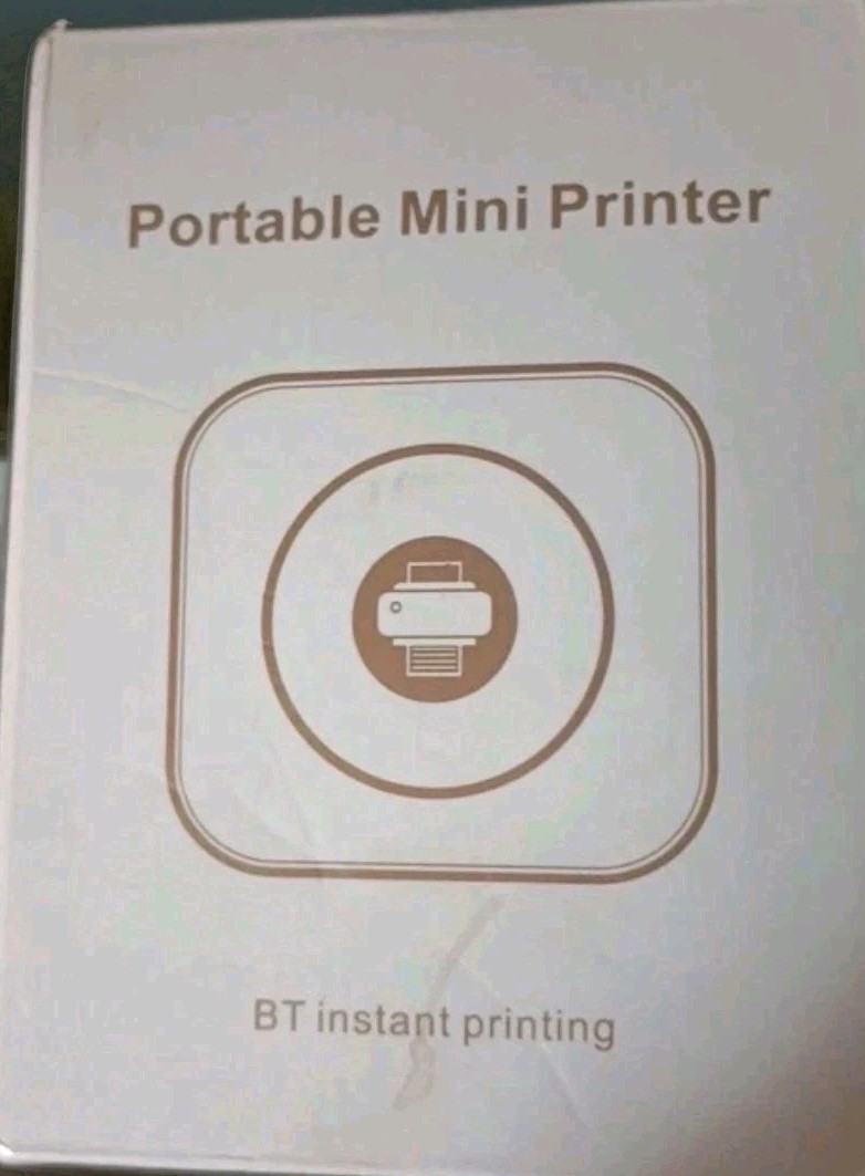 NEW White BT INSTANT PRINTING Mini Wireless Bluetooth Thermal Printer