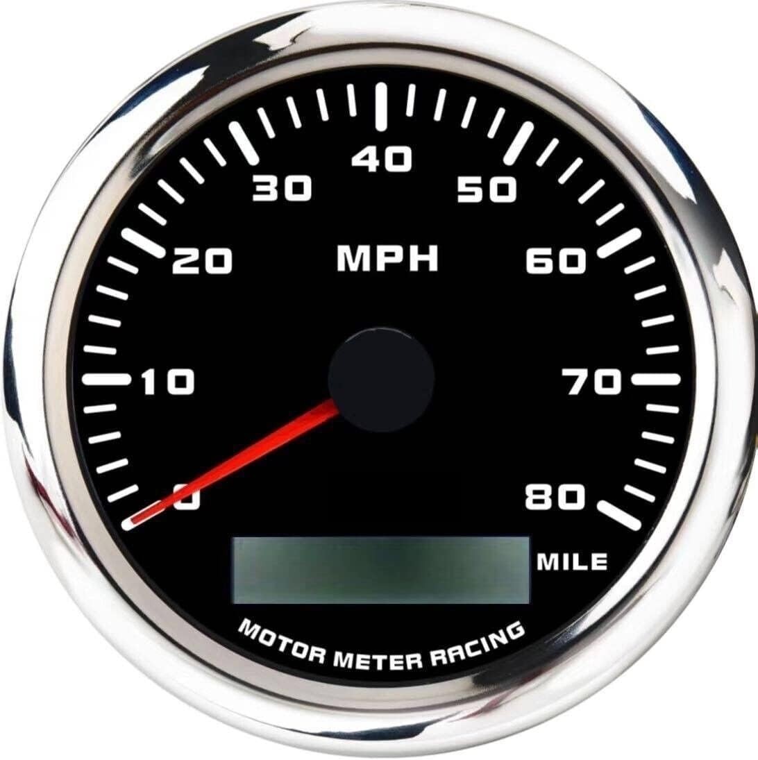 MOTOR METER RACING 85mm 3-3/8" W Pro GPS Speedometer