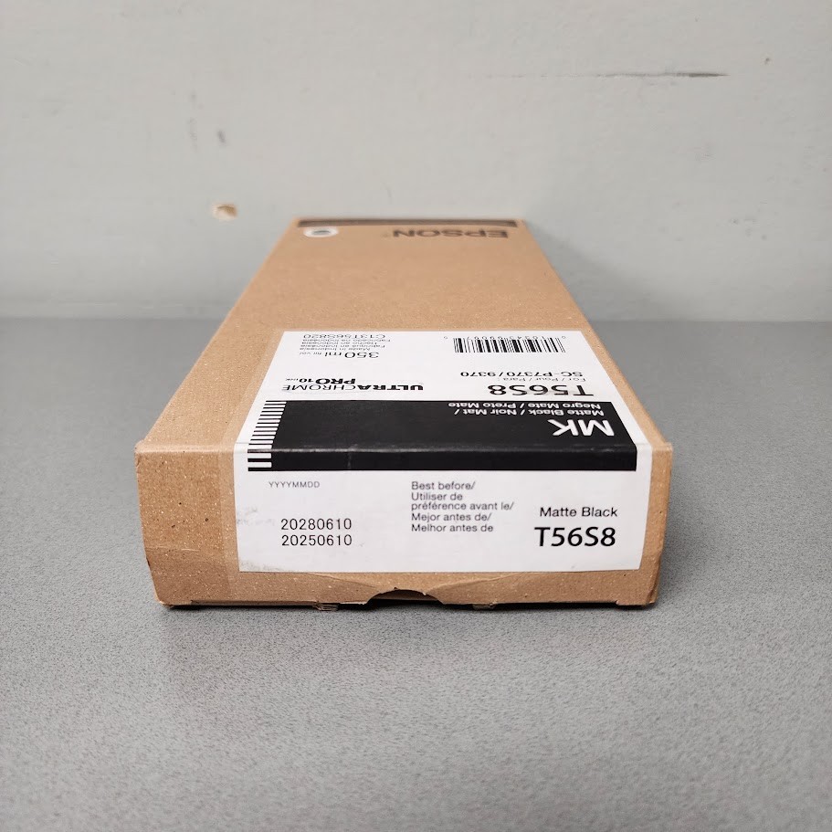 Epson T56S8 UltraChrome PRO10 Matte Black Ink Cartridge – Sealed OEM – 350ml