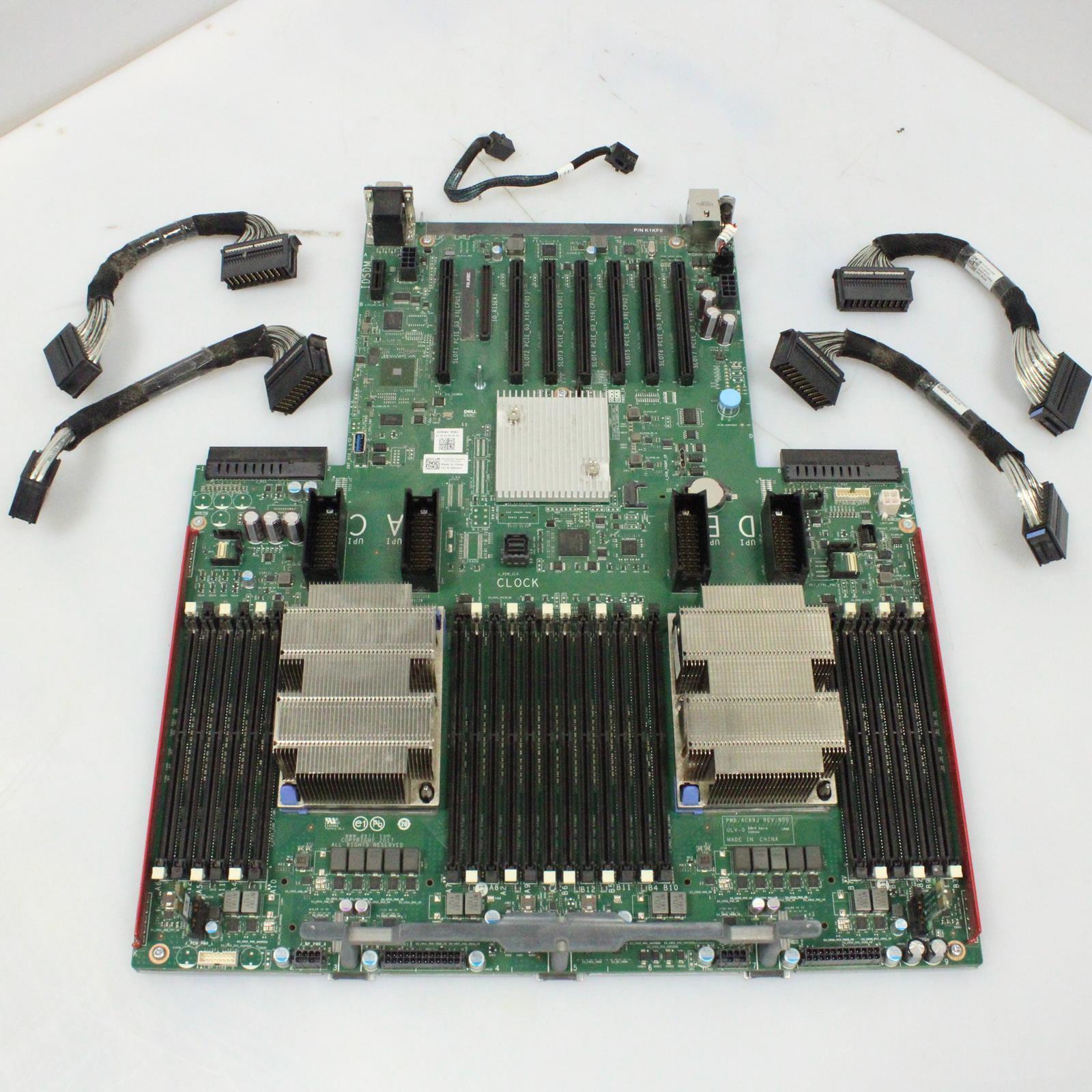 DELL EMC PowerEdge R940 Main System Motherboard GCTJ1 w/ Cables, Heatsinks, ETC