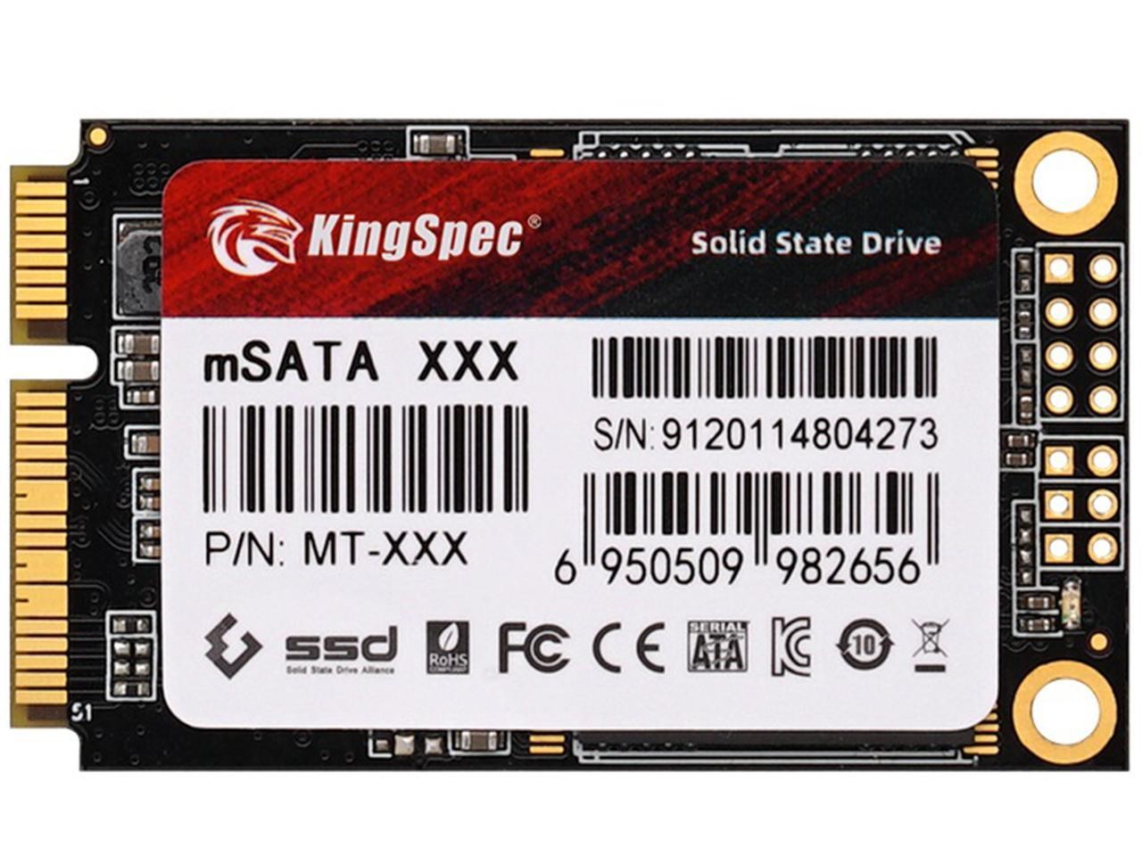 KingSpec mSATA SSD Internal Solid State Drive 256GBData Storage SATA Hard Drives