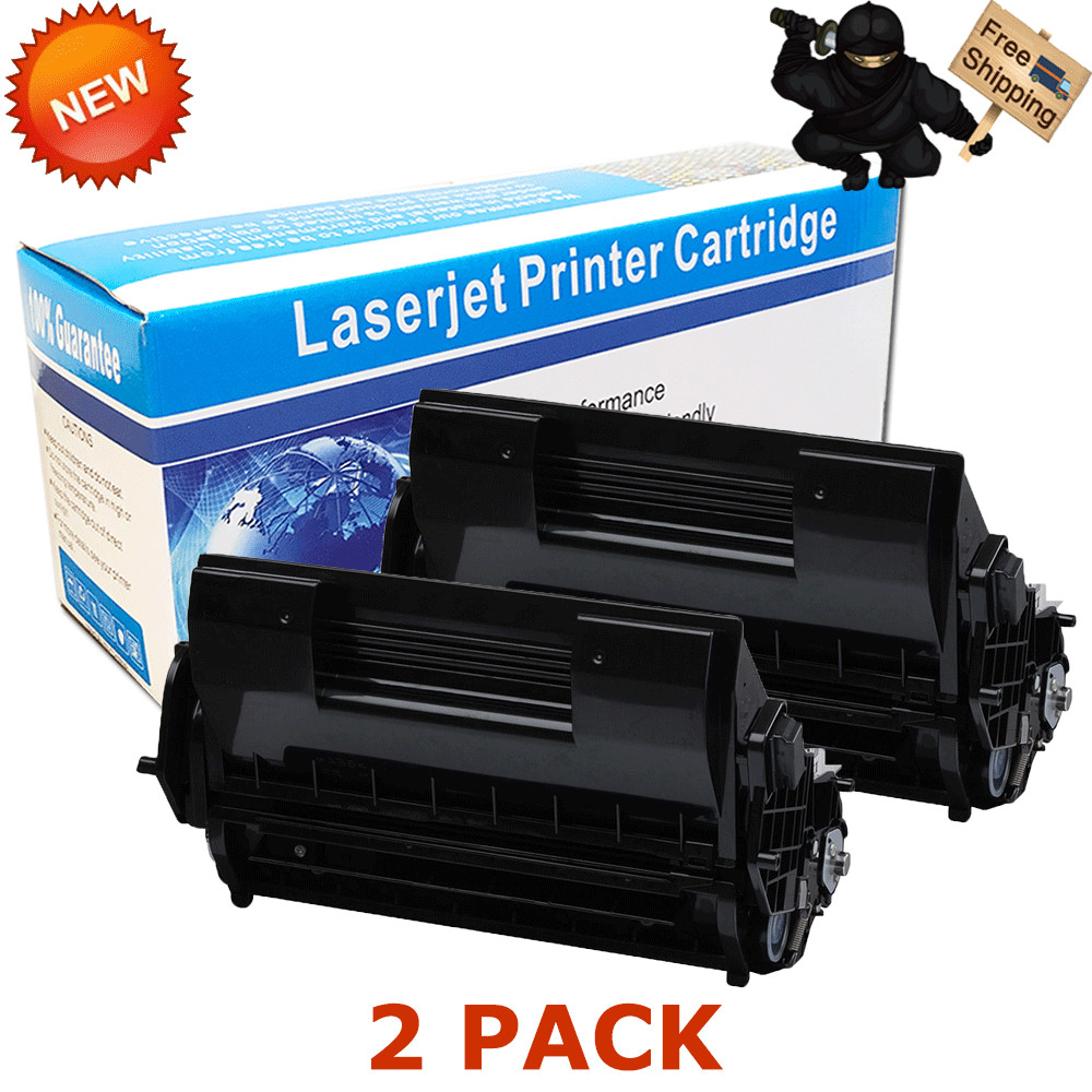 2 PK Black Toner Cartridge For Okidata 52123601 B710DN B710N B720N B730DN B730N
