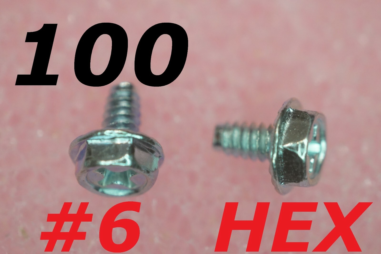 Lot of 100 - HEX #6 6/32 PC Computer chassis Case Zinc plated Philips screws