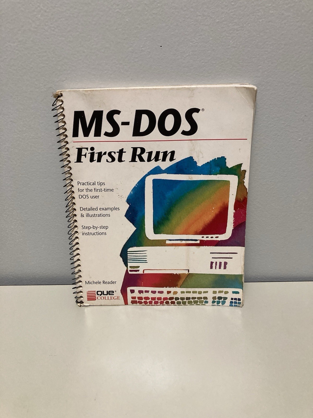 Rare Vintage MS-DOS OS First Run Que College