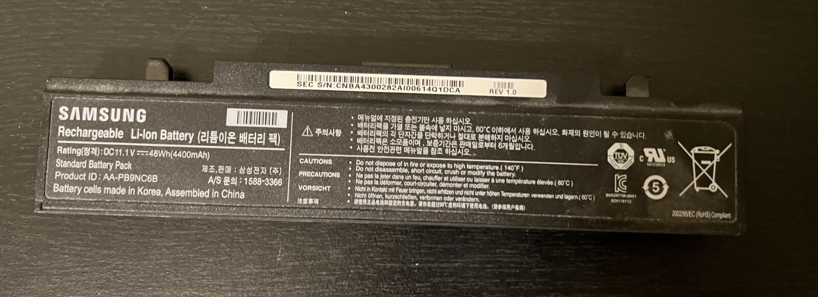OEM Samsung Laptop Battery AA-PB9NC6B UNTESTED