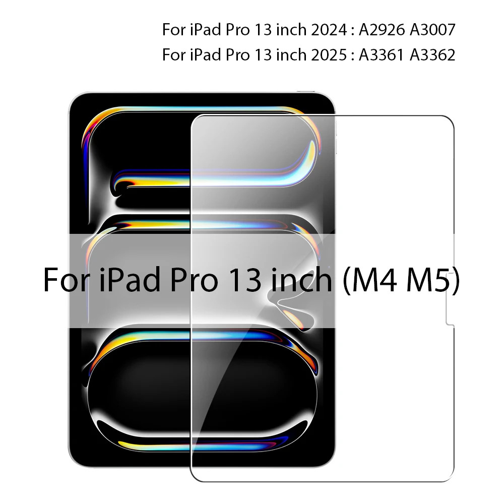 6PCS Tempered Glass Screen Protector for Apple iPad Pro 13 11 10 9 8 7 Air 13