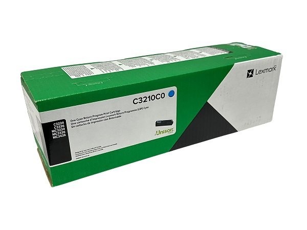 Lexmark C3210C0 Cyan Return Program Print Cartridge for C3224 C3326 MC3224