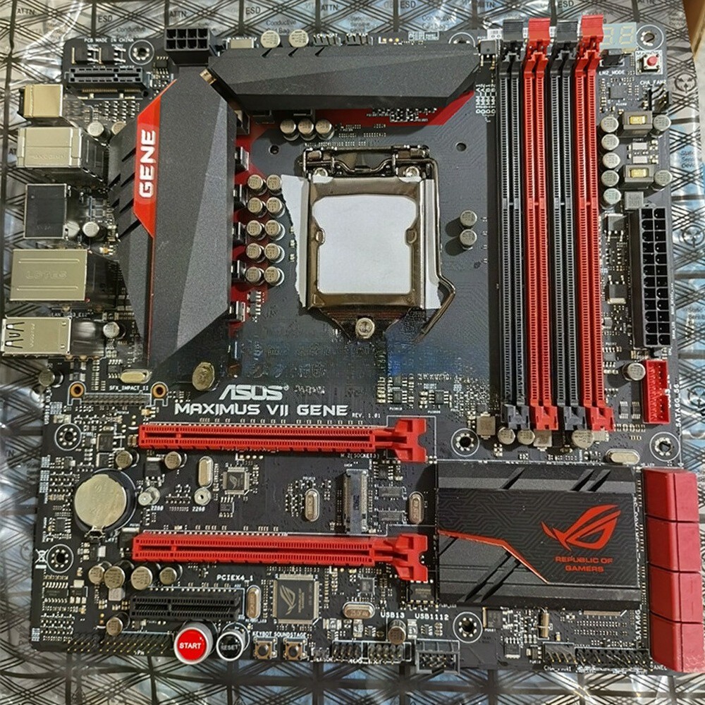 For Asus Maximus VII Gene Z97 mATX LGA1150 Motherboard I/O tested Mainboard