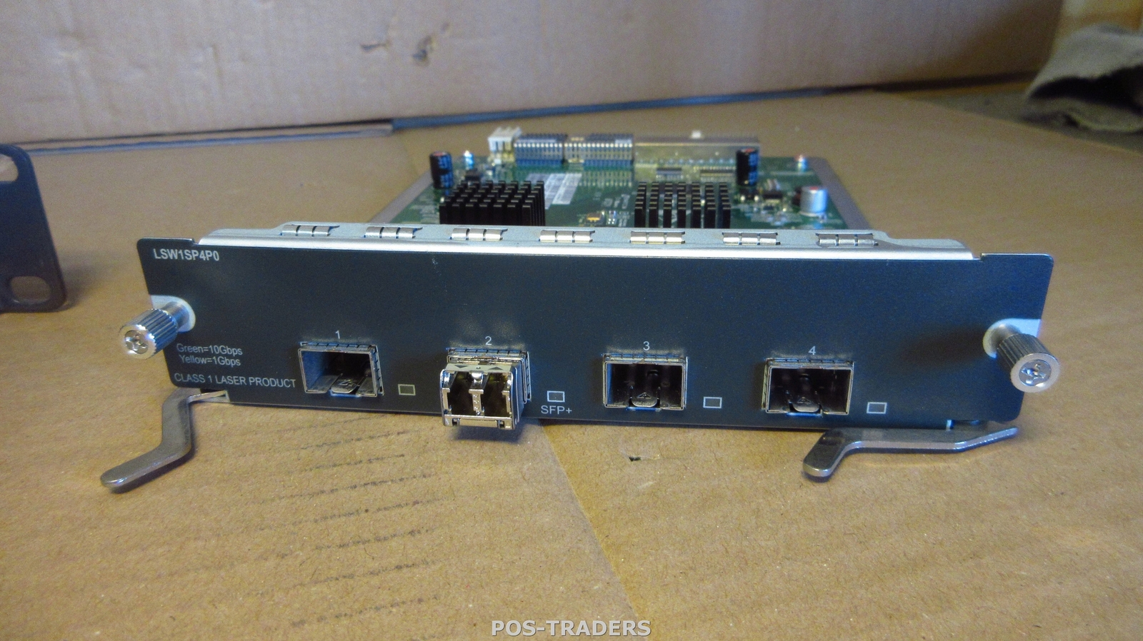 HP LSW1SP4P0 4-Port 10GbE SFP+ Module JC091A + 1x SFP FROM HP S5800-32C JC100A