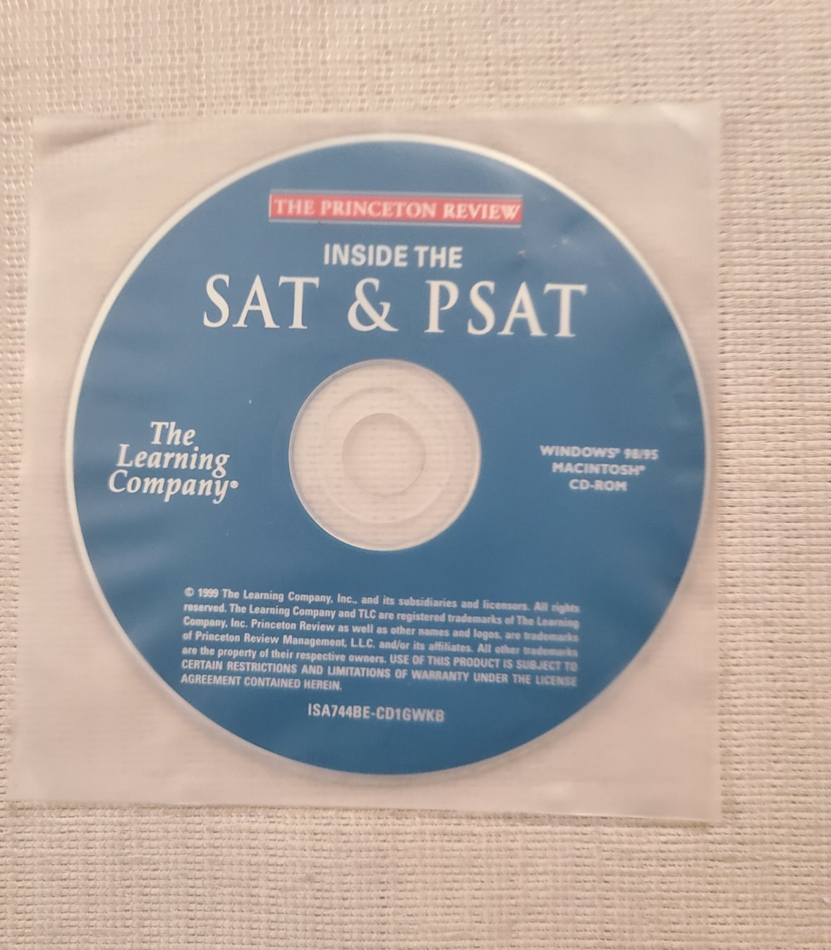 Princeton Review Inside the SAT PSAT & ACT CD-ROM Windows 98/95 Macintosh NEW