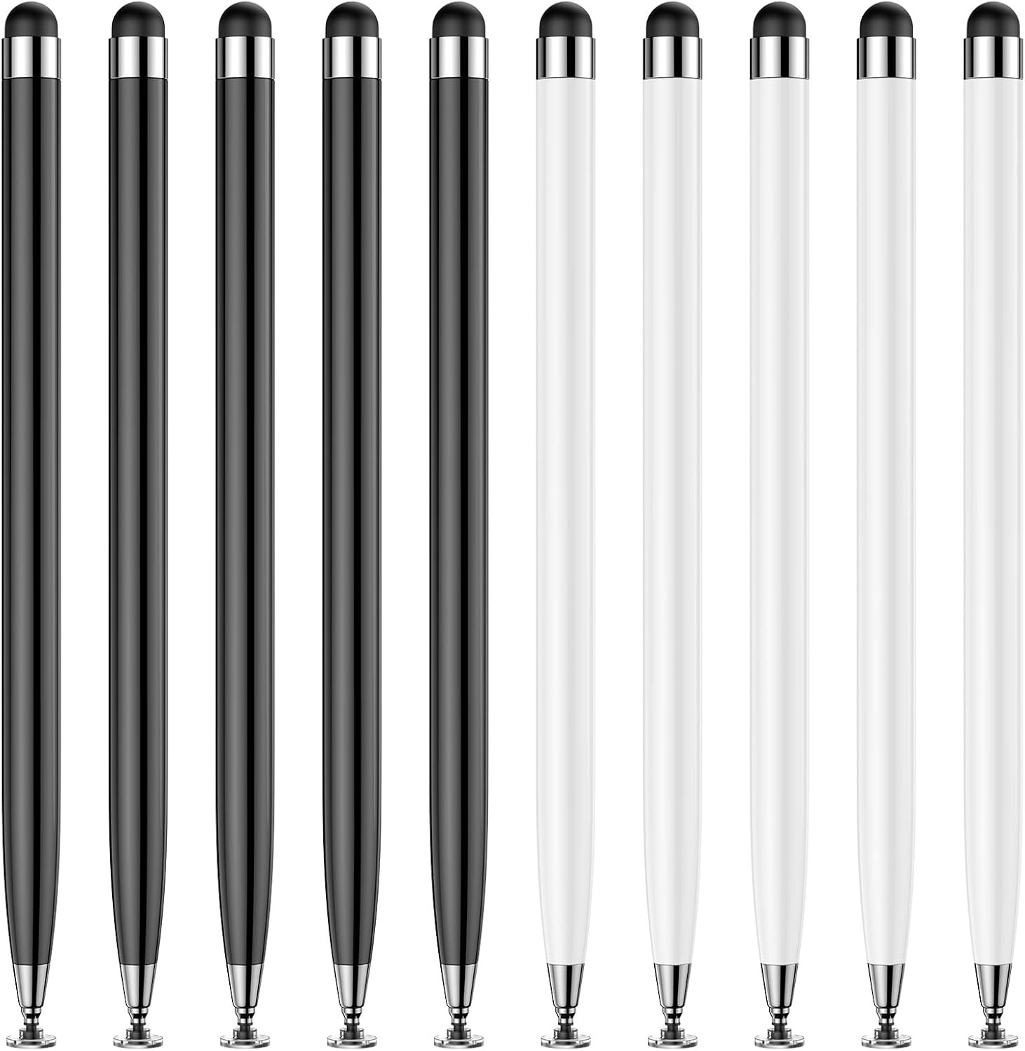 10PCS Stylus Pen for Touchscreen,Lightweight 2 in 1 Design