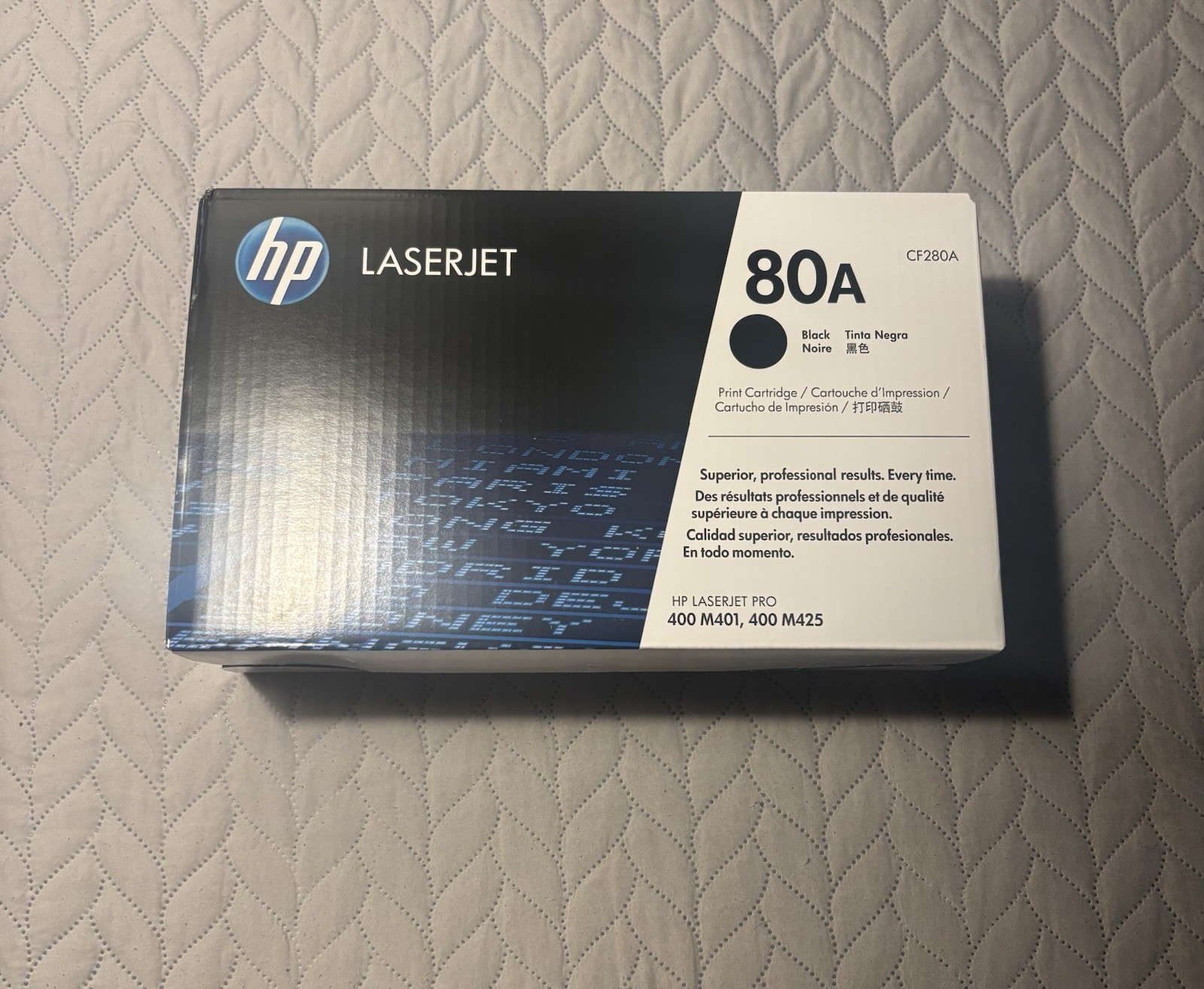 NEW SEALED HP 80A Black Original LaserJet Toner Cartridge CF280A
