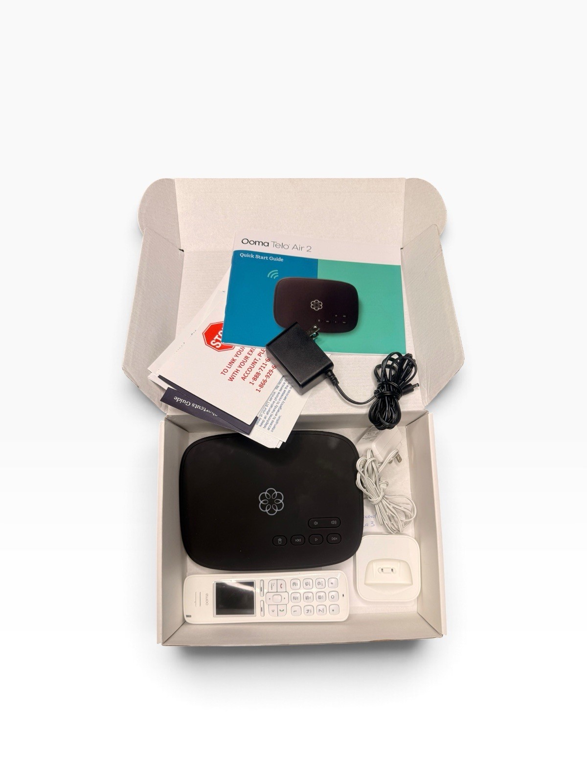 Ooma Telo Smart Home Phone Service With HD3 Handsets Excellent Condition