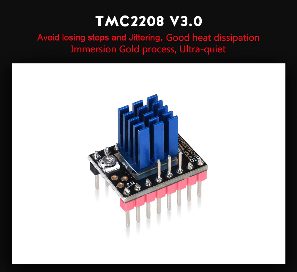 5PCS New Stepper Motor Driver for 3D Printer TMC2208 V3.0 DIY (STEP/DIR)