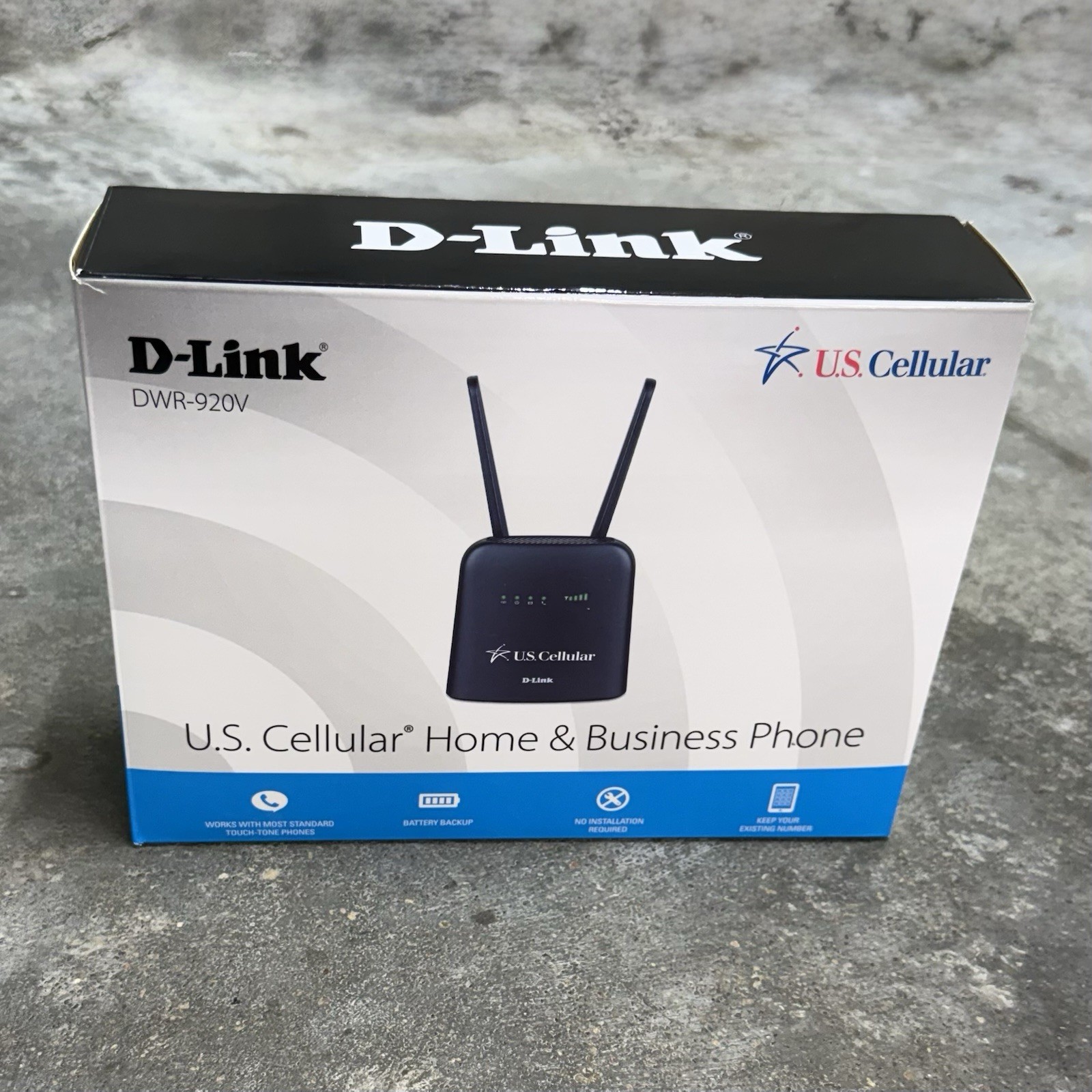 D-Link DWR-920V 4G LTE Router U.S. Cellular Home Business Phone New Open Box