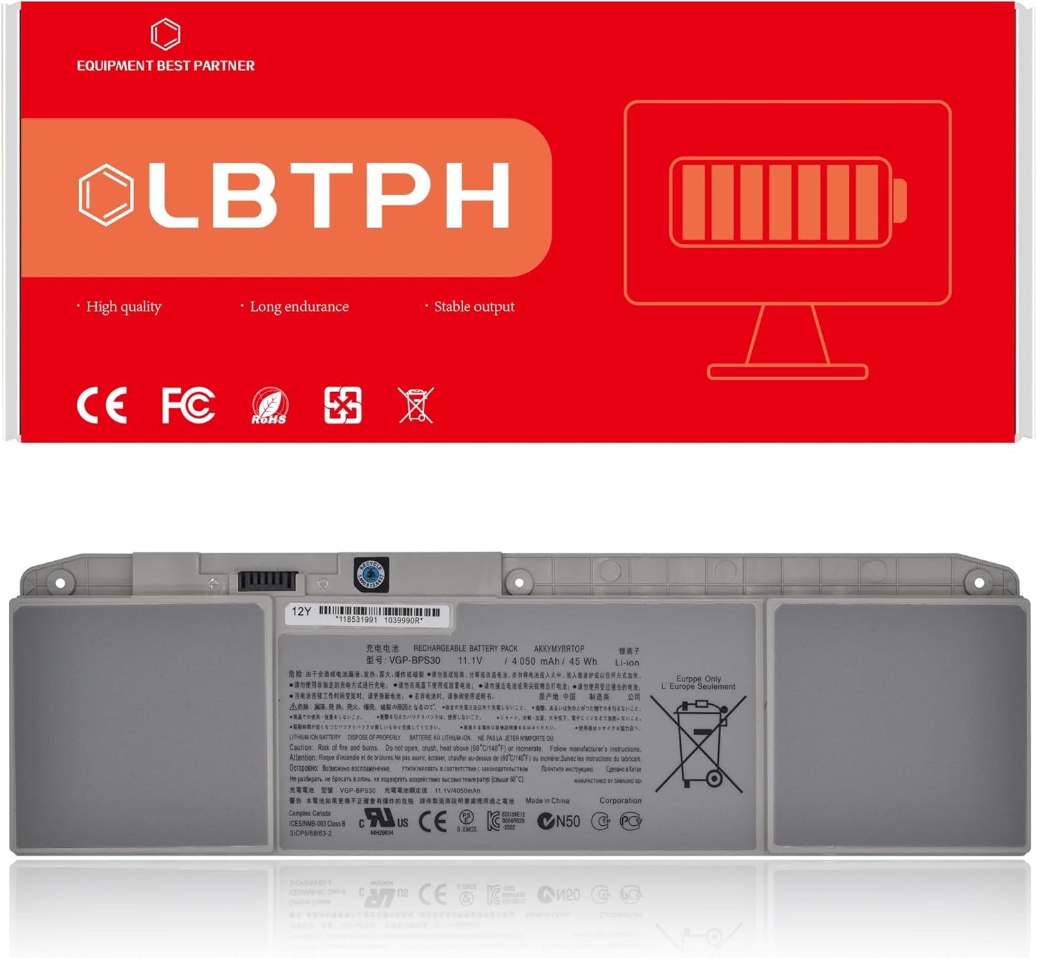 VGP BPS30 Compatible Laptop Battery Replacement for VAIO T11 T13 SVT 11 SVT 13