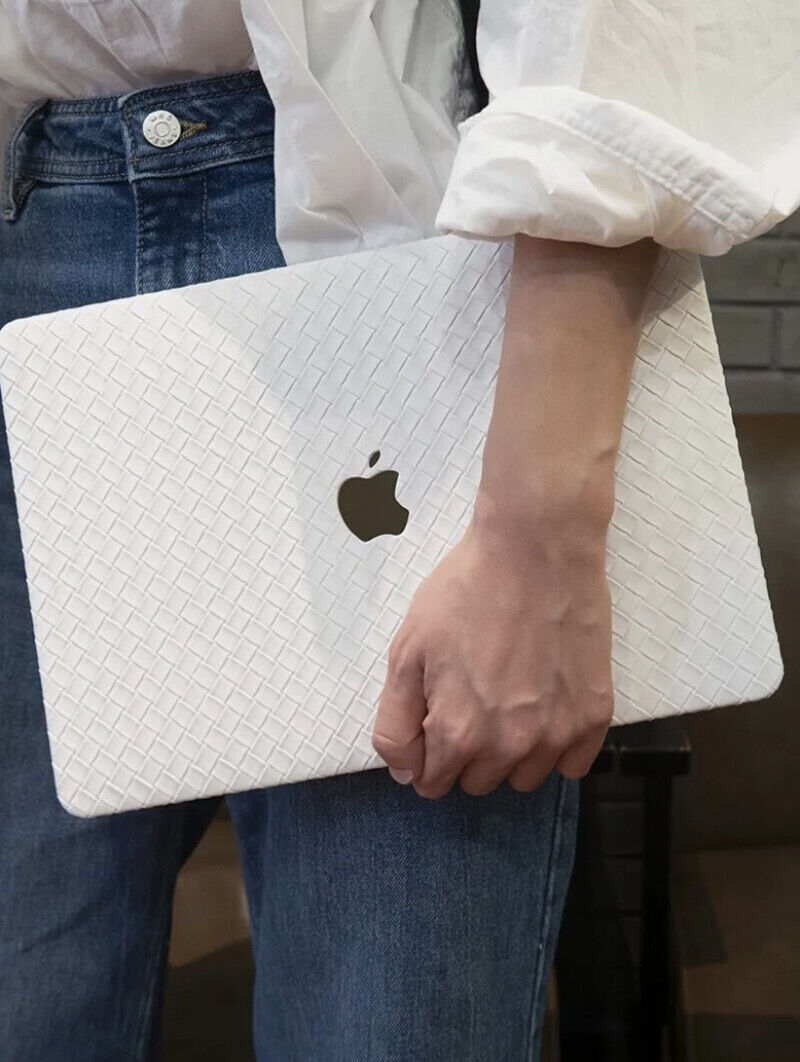 Braided PU Leather Shell Case Cover For Apple MacBook Air MacBook Pro 13 14 16