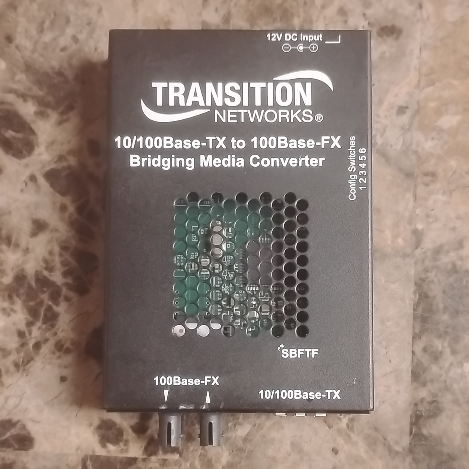 Transition Networks 10/100Base-TX to 100Base-FX Bridging Media Converter