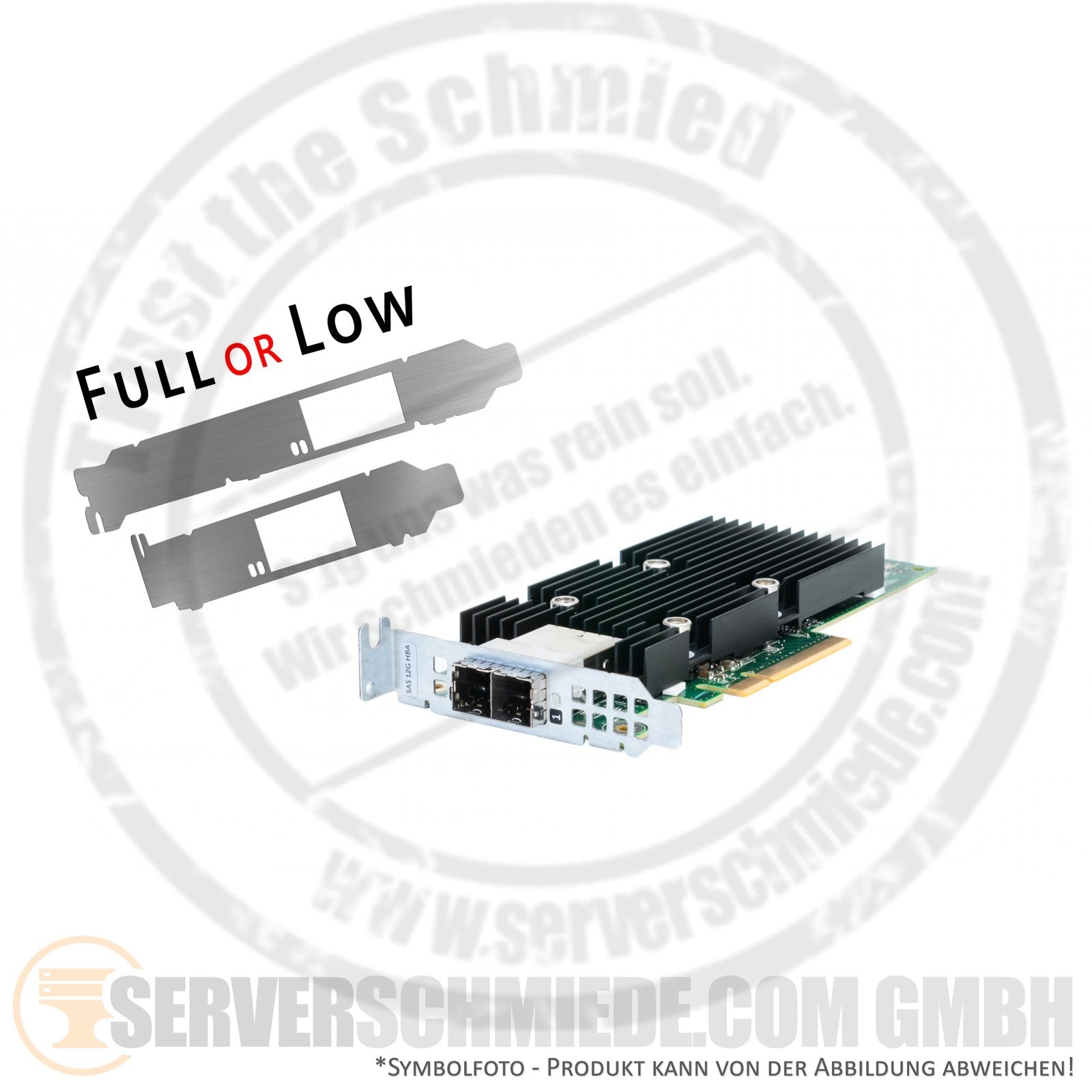Dell 12G SAS HBA IT-Mode Controller 2x SFF-8644 PCIe SSD HDD 0T93GD Ceph ZFS