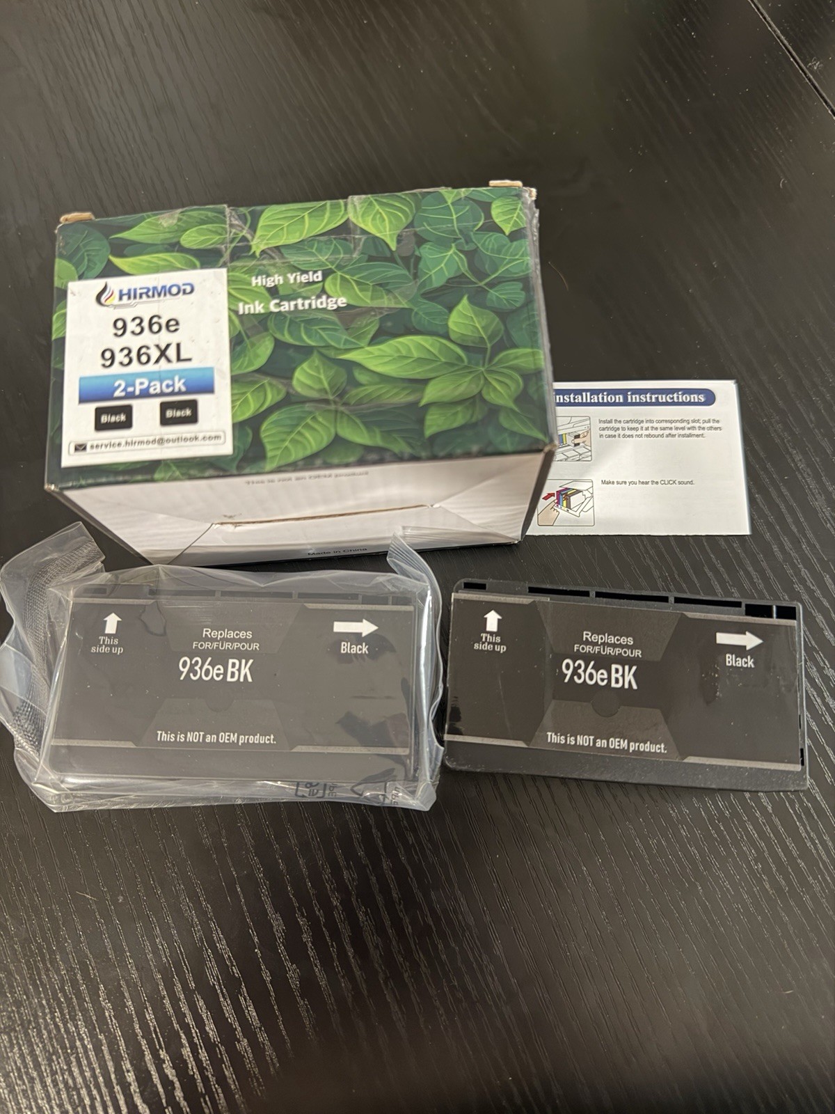 2 936e 936 compatible Black Ink Cartridge HP Pro 9120 9123 9120b 9130b 9720 9730