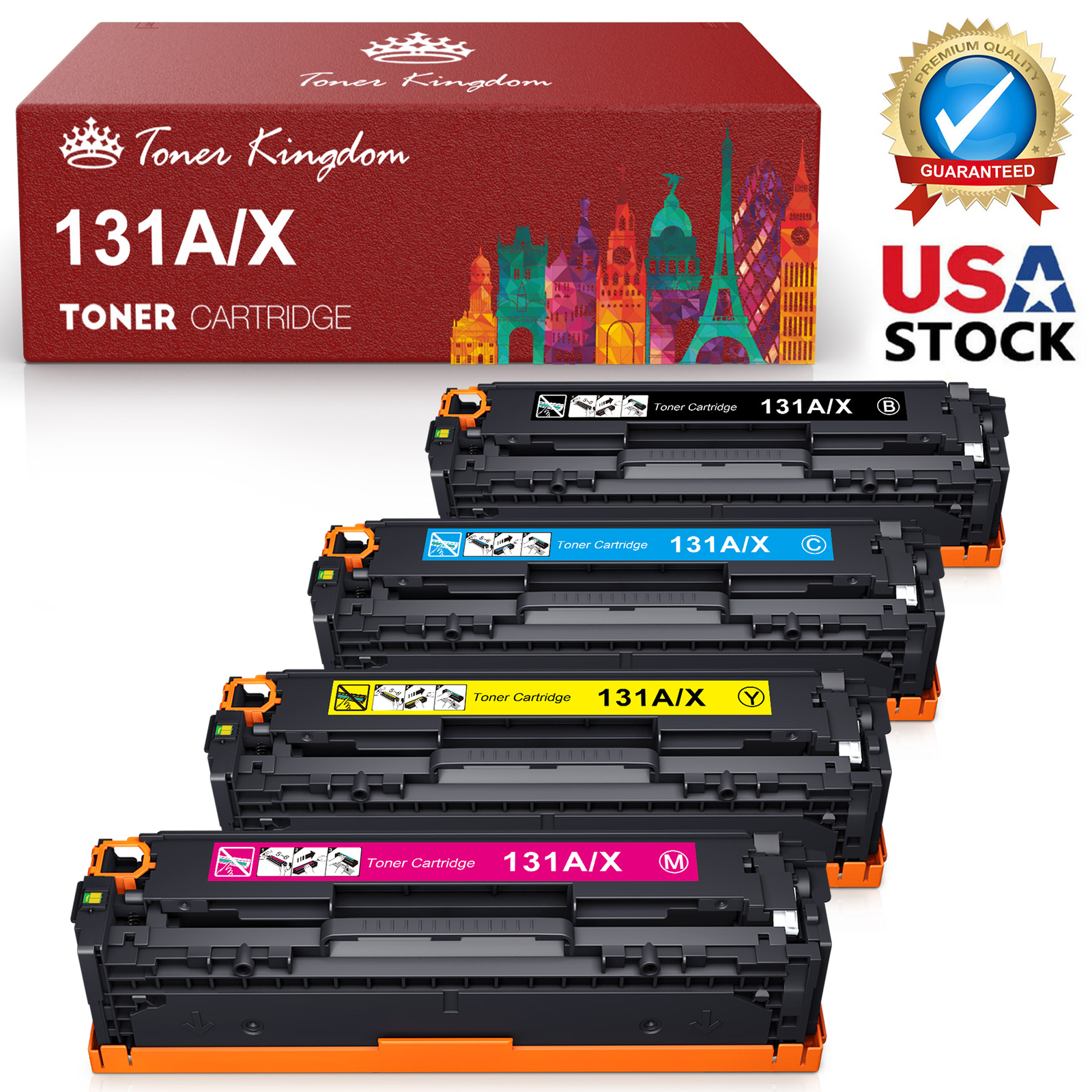 4PK CRG131 Toner Set For Canon 131 Toenr ImageCLASS MF8280Cw MF624Cw MFC628Cw