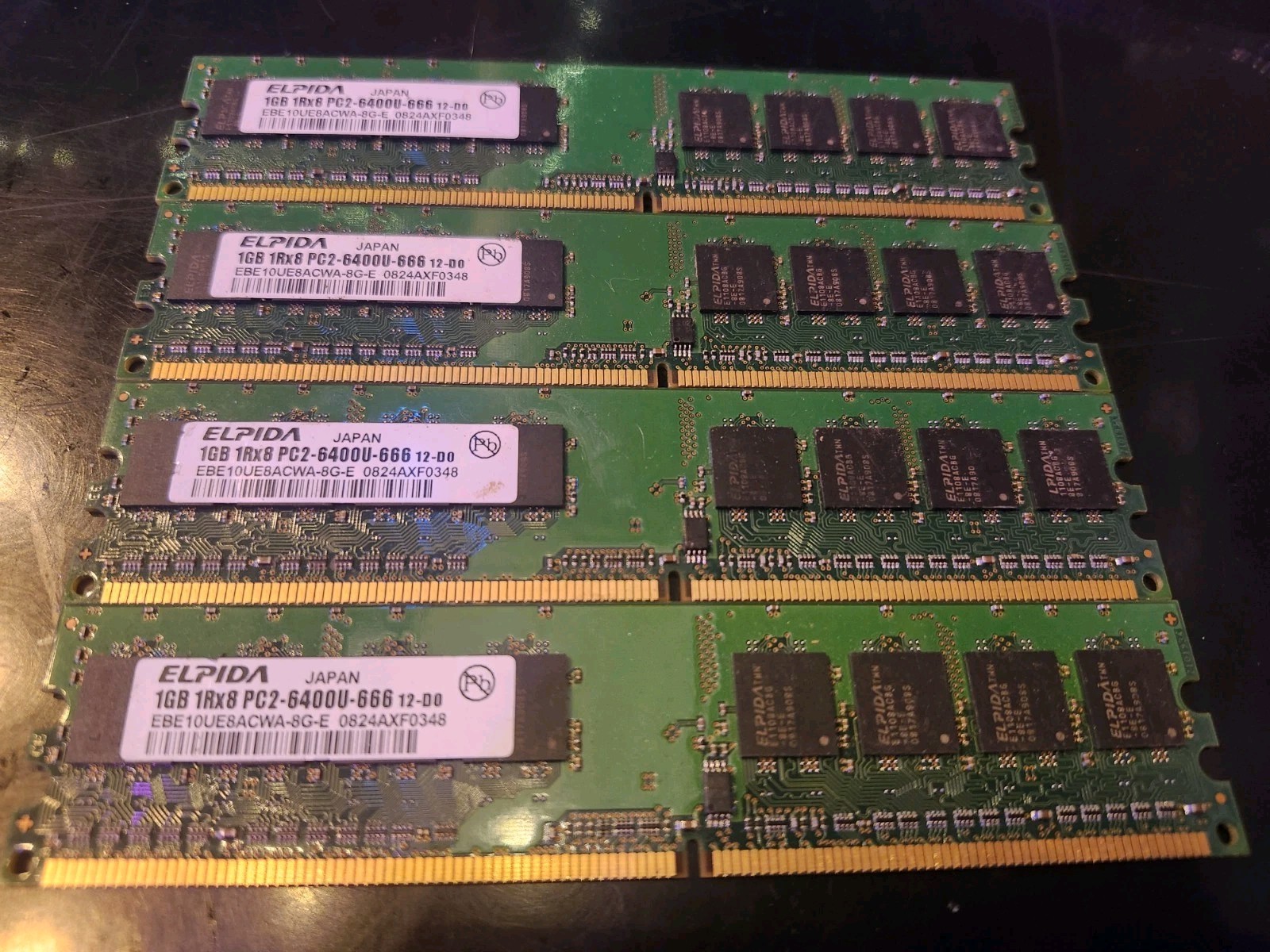 Elpida 1GB DDR2-800 Computer RAM Memory Lot EBE10UE8ACWA-8G-E PC2-6400U-666 