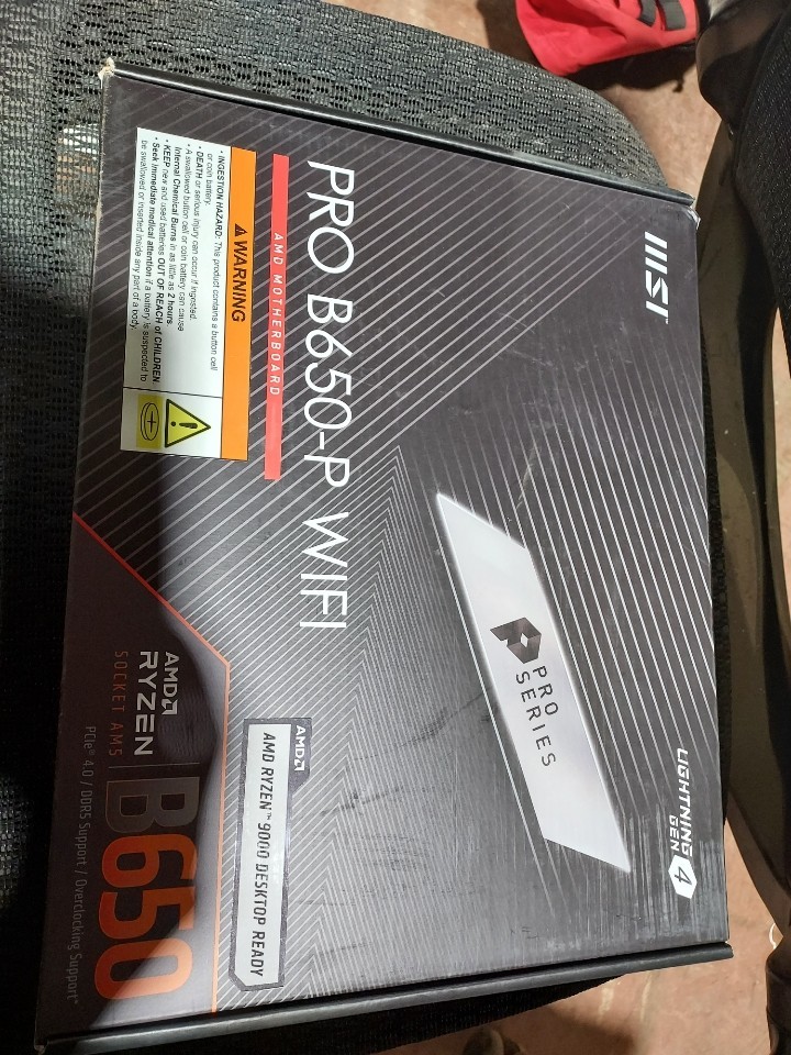 MSI PRO B650-P WIFI AM5 AMD B650 SATA 6Gb/s DDR5 Ryzen 7000 ATX Motherboard New