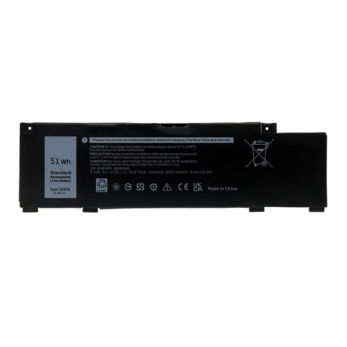 266J9 Battery For Dell Inspiron 14 5490 G3 15 3590 3500 G5 15 5500 5505 P89F