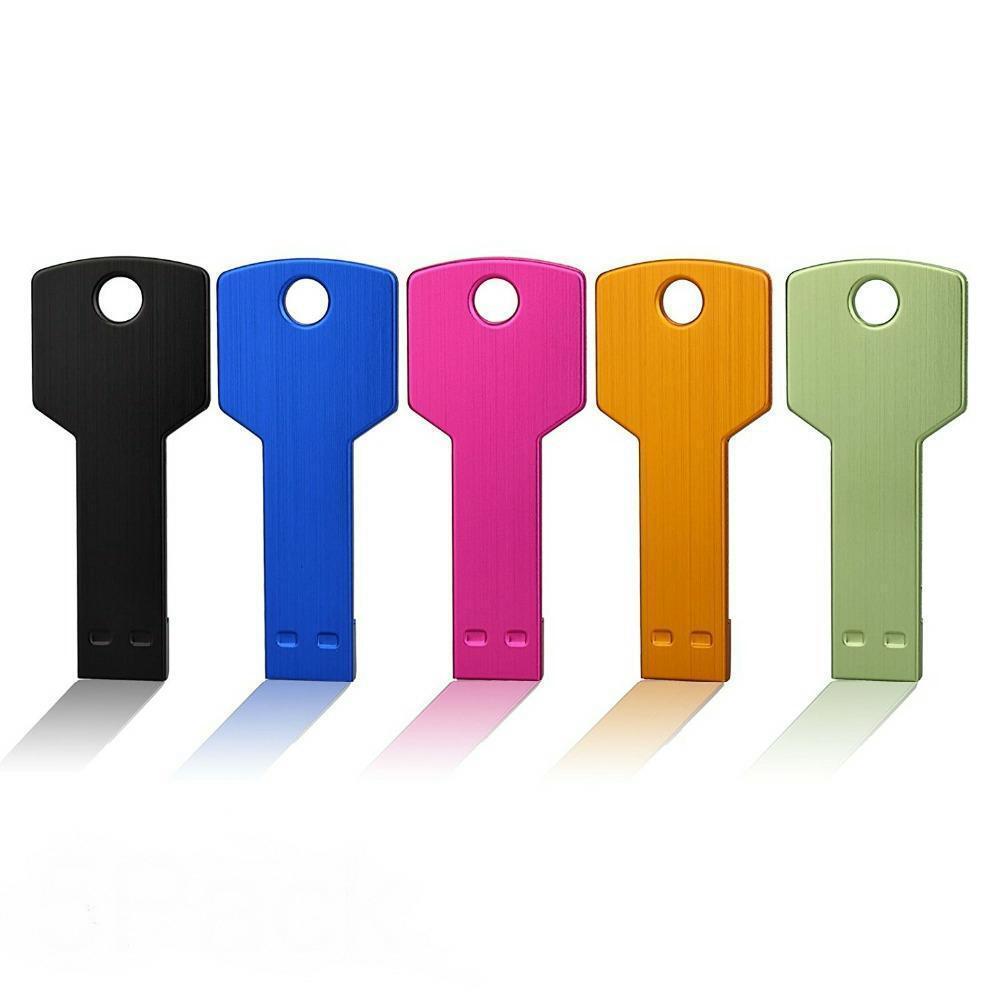5/10Pack Metal Key Memory Stick Flash USB 2.0 Flash Drive Pen Drive Thumb Drive