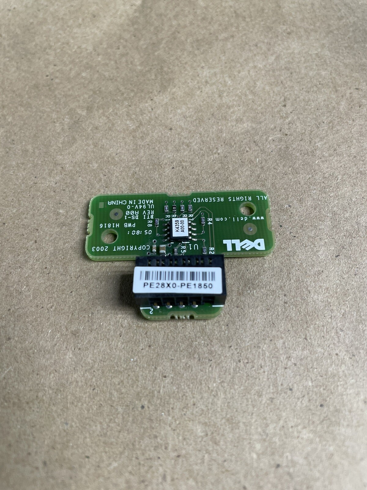 Dell PowerEdge 1850 2800 2850 Server RAID Key Board Card PE28X0-PE1850