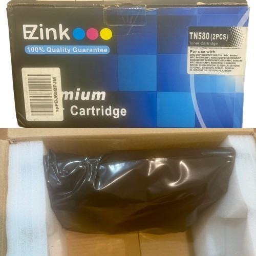 1pk TN580 Compatible Black Toner Cartridge, High Yield EZInk Open Box
