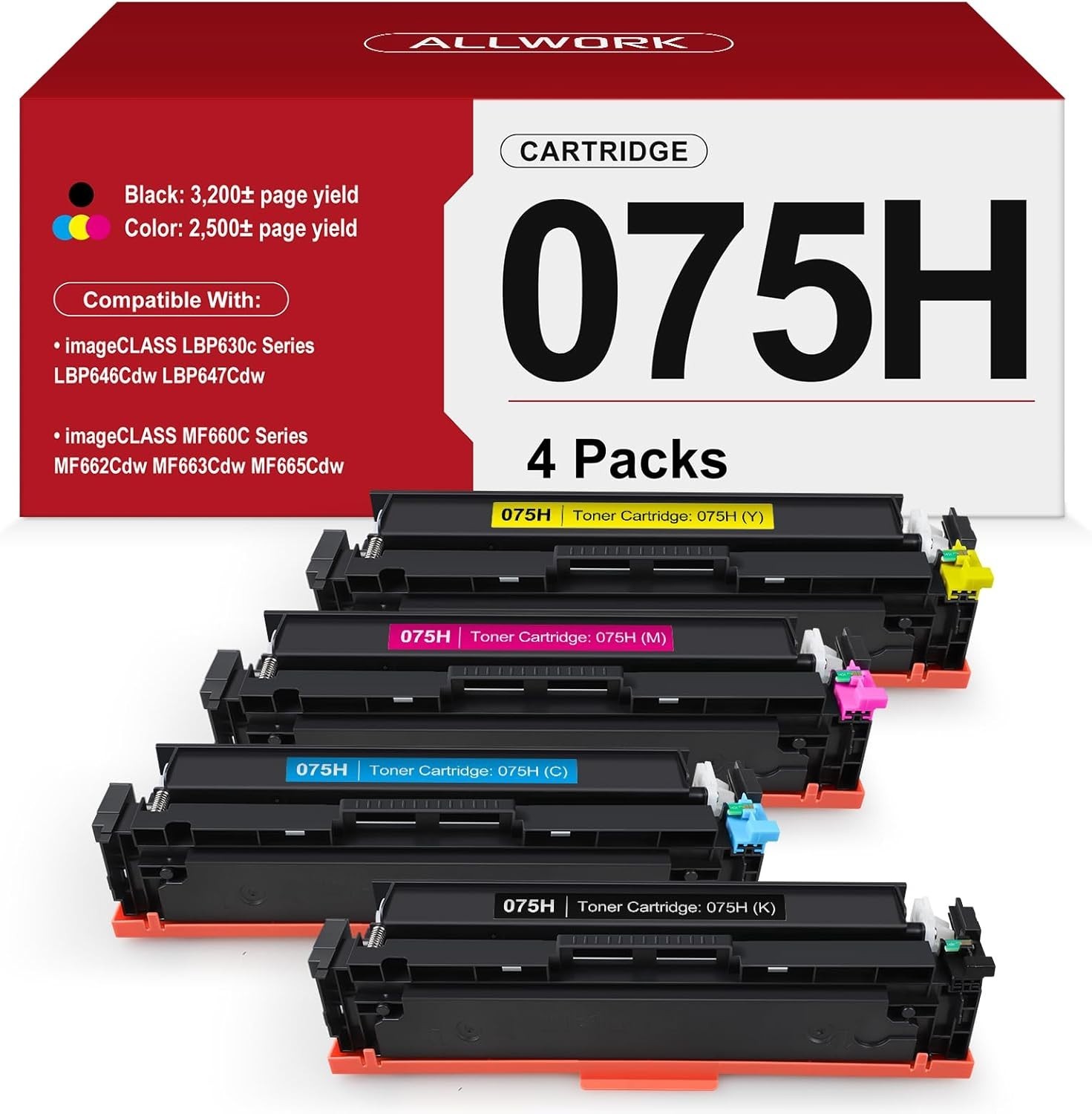 075H 075 High Capacity Toner Compatible Replacement for Canon 075H Toner