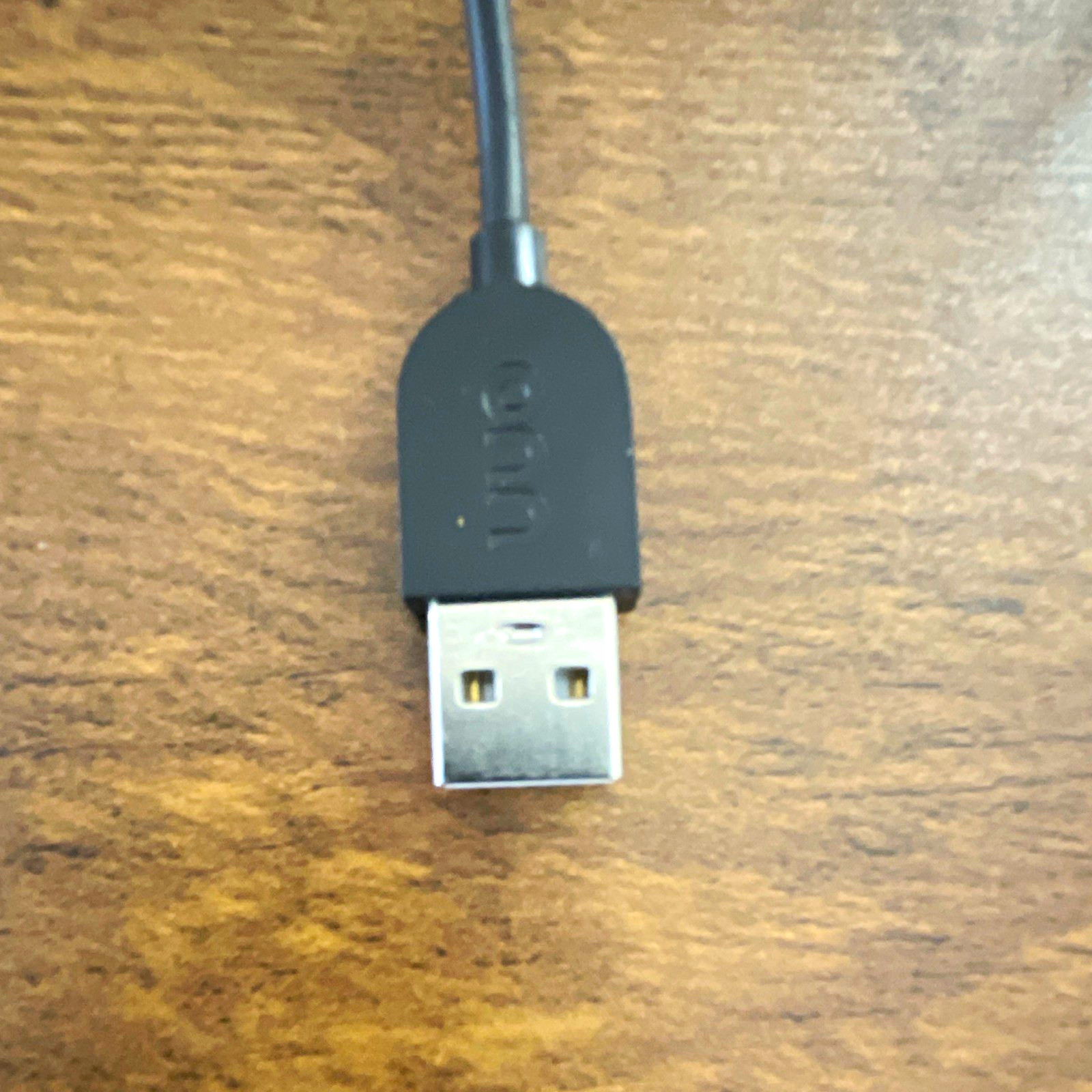 Onn USB Standard Type A Male to USB-C Male Black Round USB Cable, 2ft