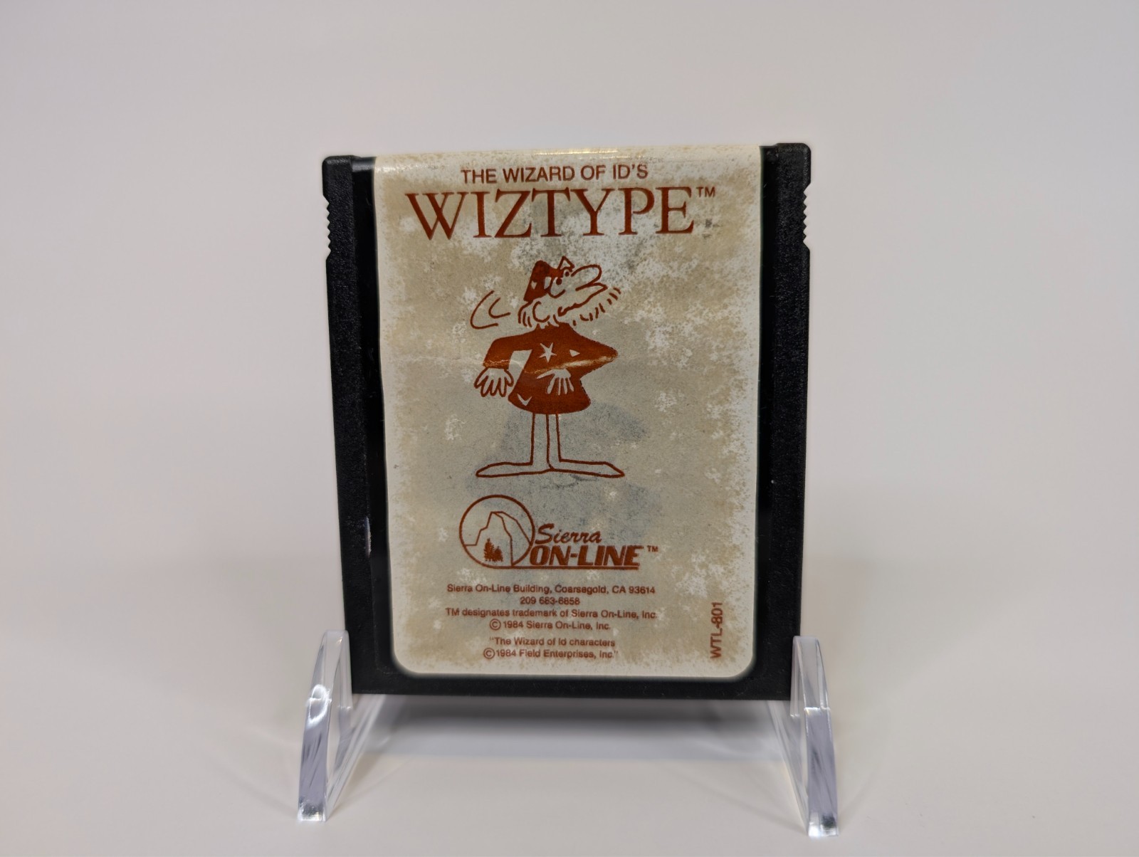 Wizard of ID's Wiztype - Sierra On-Line - ULTRA RARE C64 Cart - TESTED WORKS