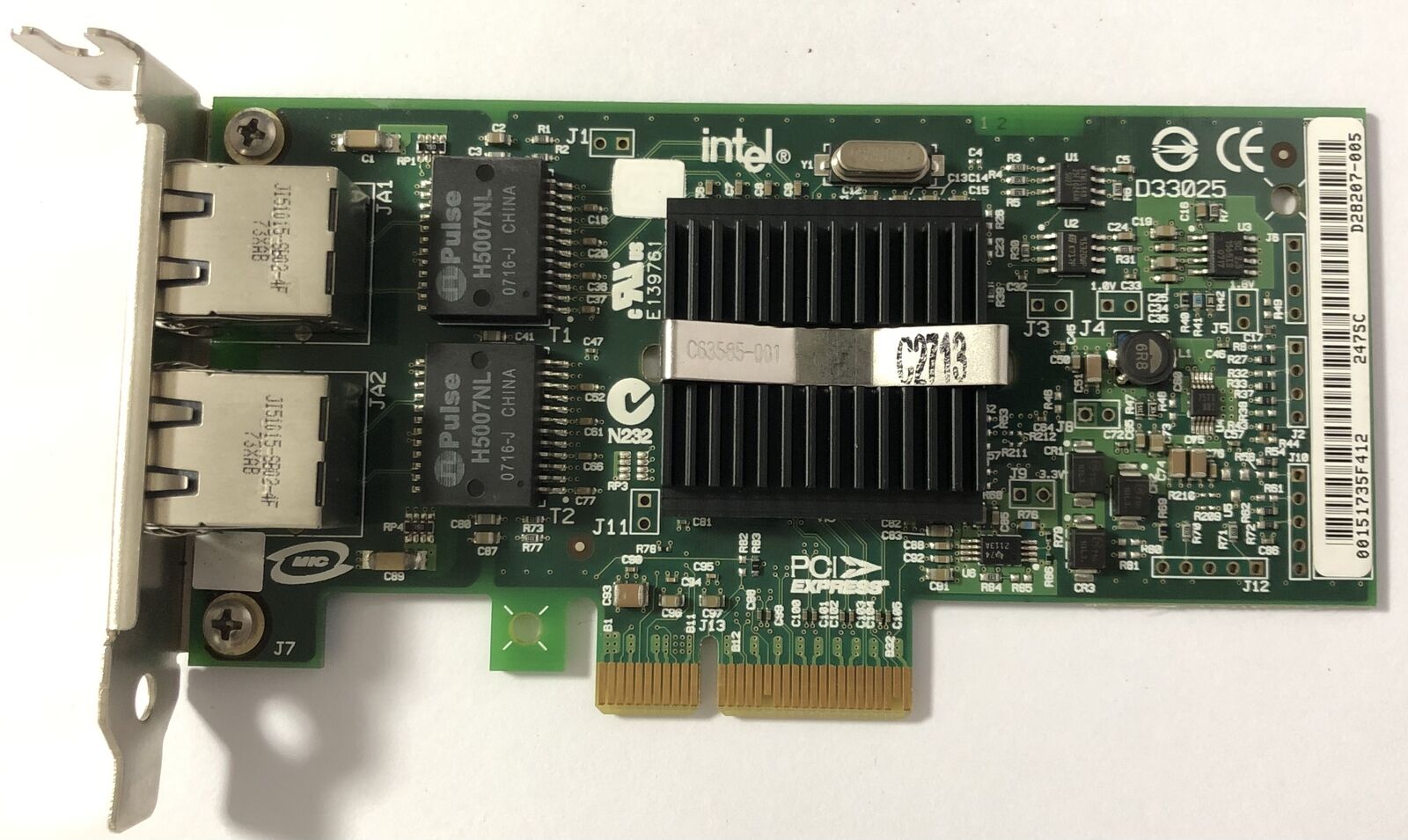 371-0905-03 Sun Dual-Ports RJ-45 1Gbps Gigabit Ethernet PCI Express INTEL 9402