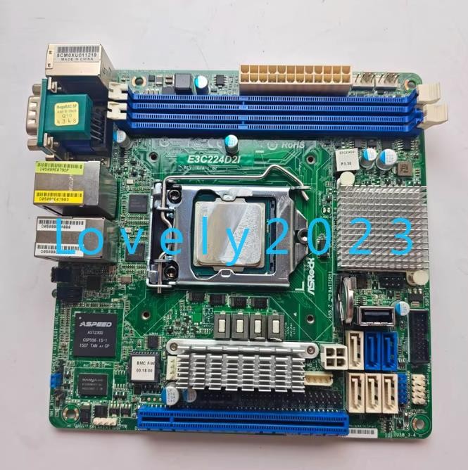 1pc used ASRock E3C224D2I Motherboard