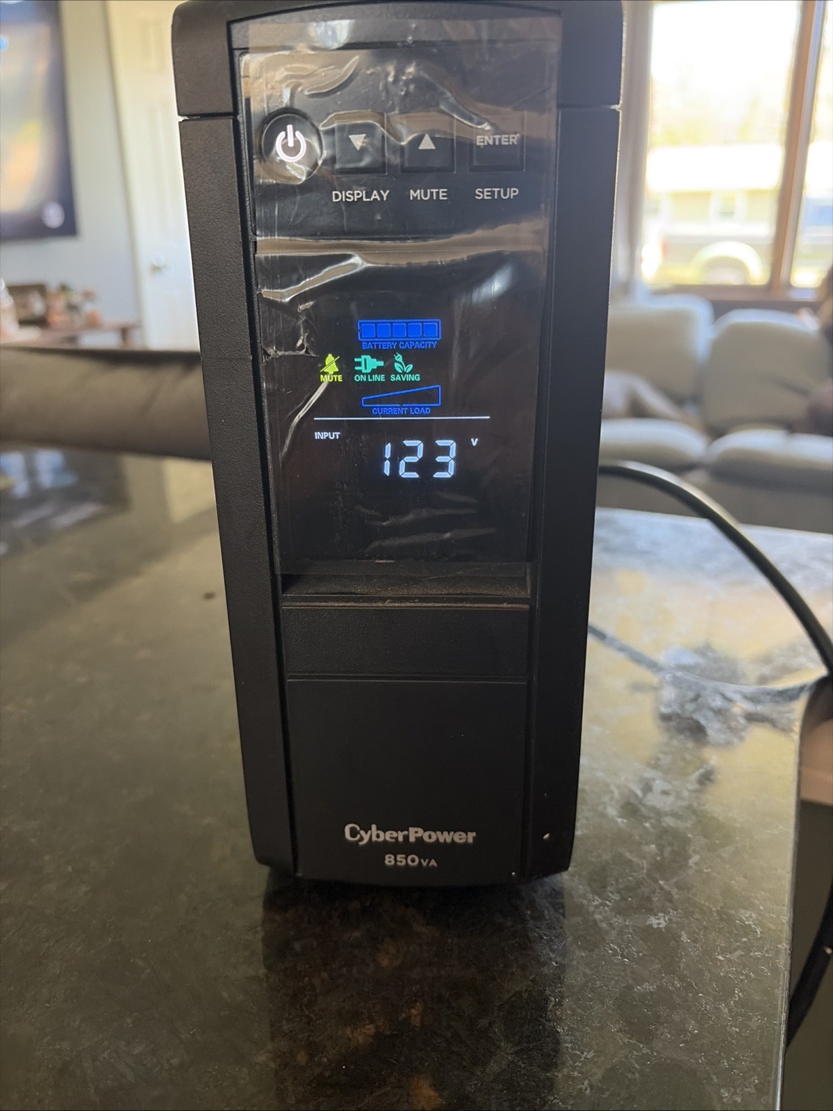 CyberPower CP1500AVRLCD 900W 1500VA Intelligent LCD UPS AVR Mini Tower - Black
