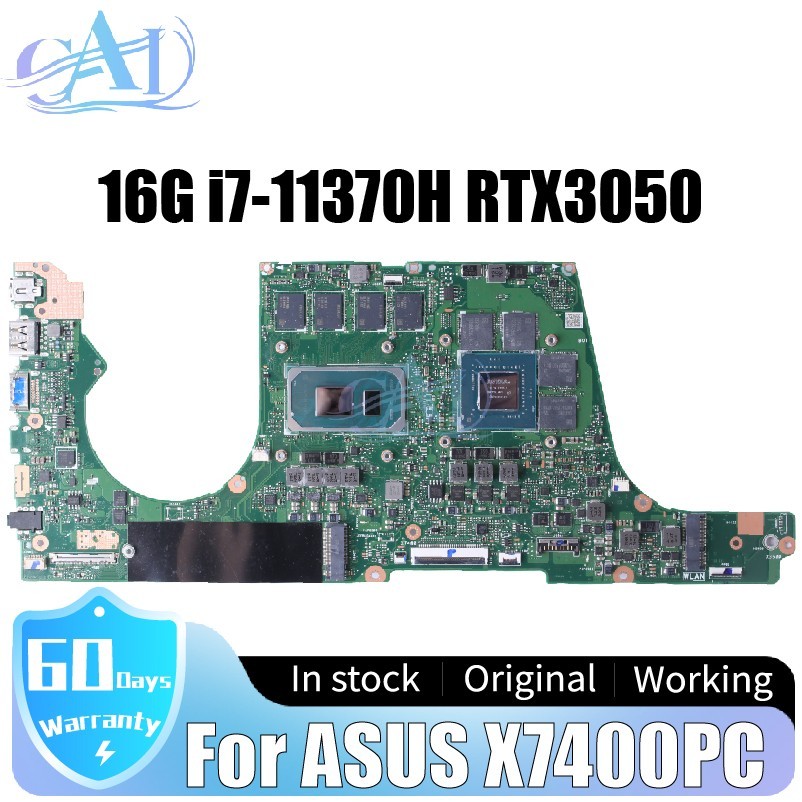X7400PC For ASUS X7400PC N7400P X3500PA X3400PA Laptop Motherboard i7-11370H 16G
